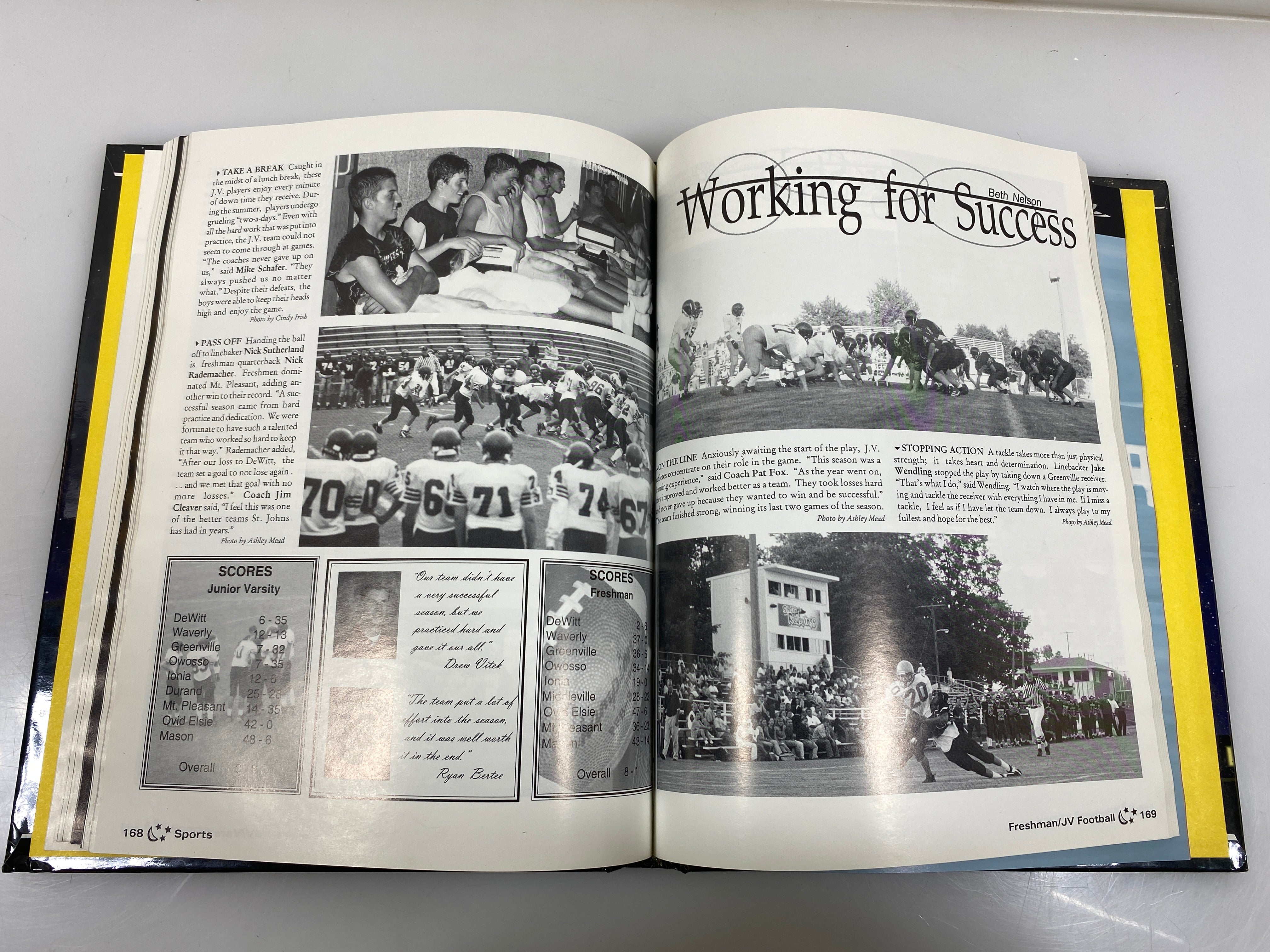 2001 St. Johns High School Yearbook "Wings" St. Johns Michigan HC