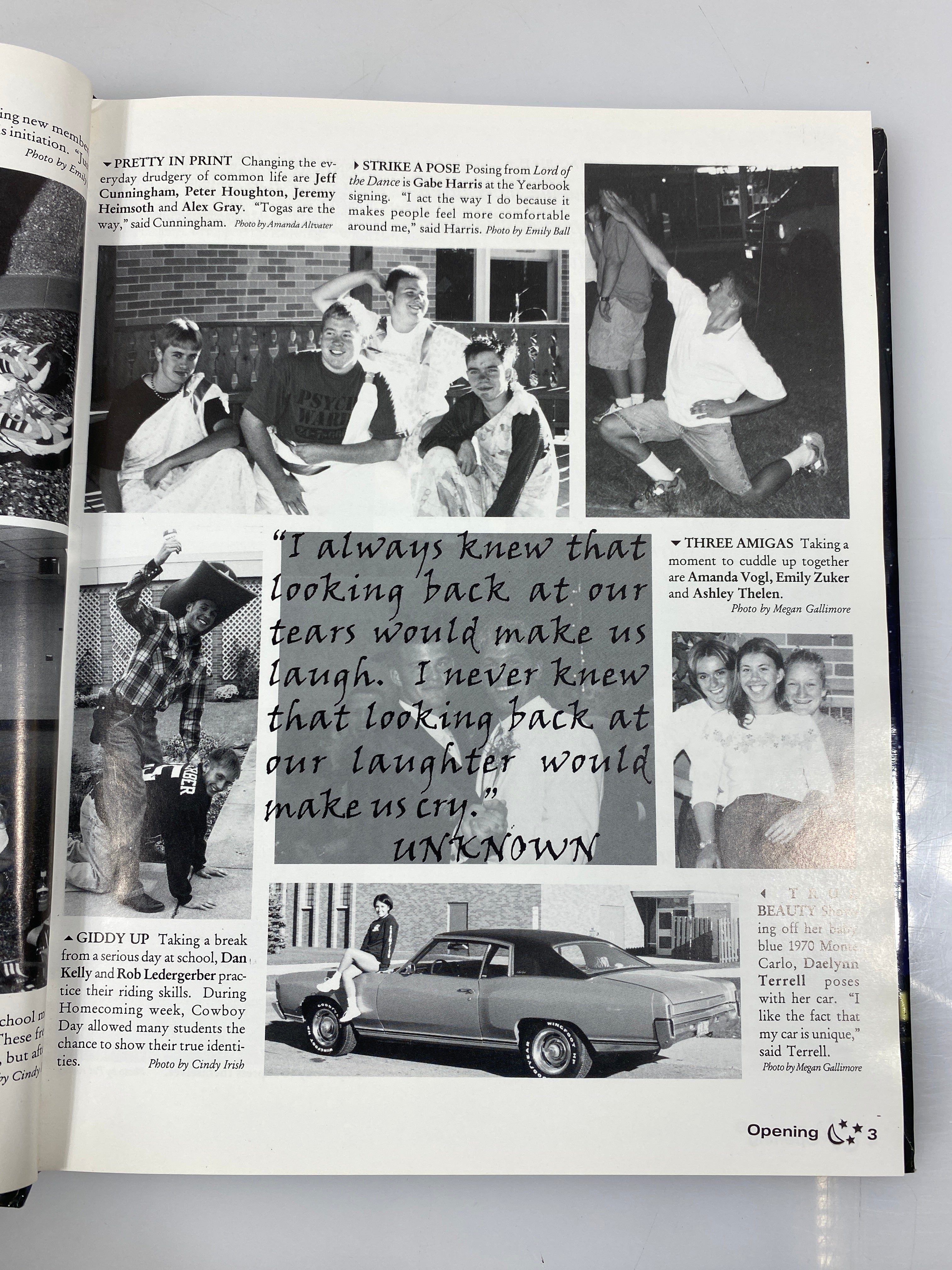 2001 St. Johns High School Yearbook "Wings" St. Johns Michigan HC