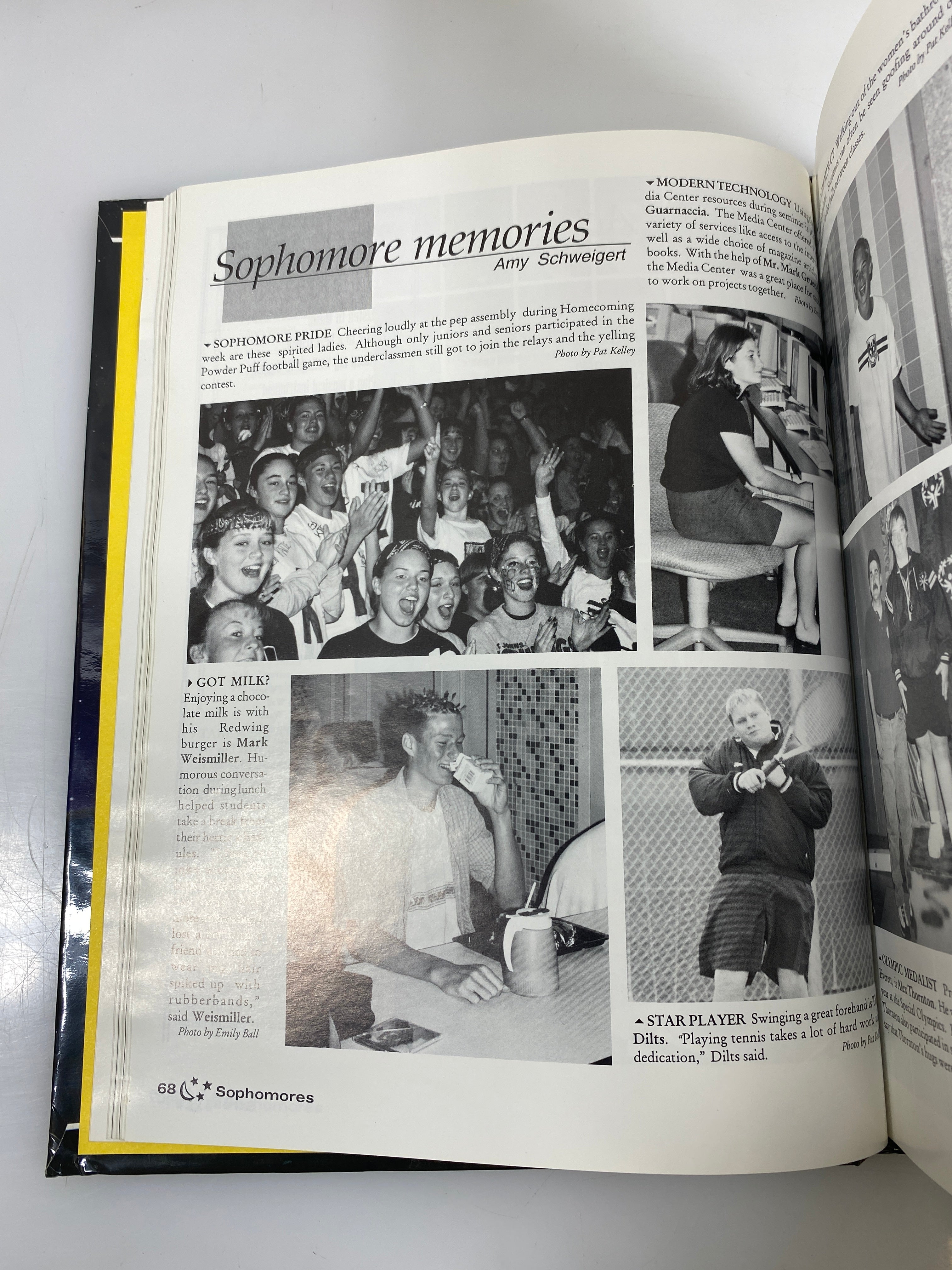 2001 St. Johns High School Yearbook "Wings" St. Johns Michigan HC