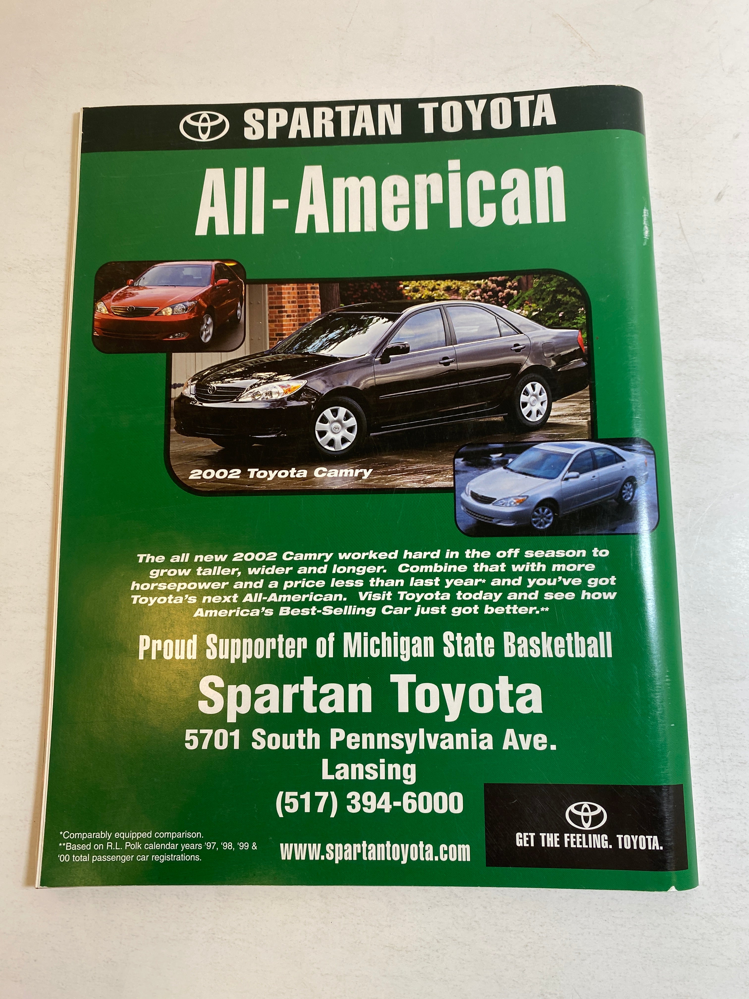 2002 Michigan State vs Michigan Basketball Program Kelvin Torbert