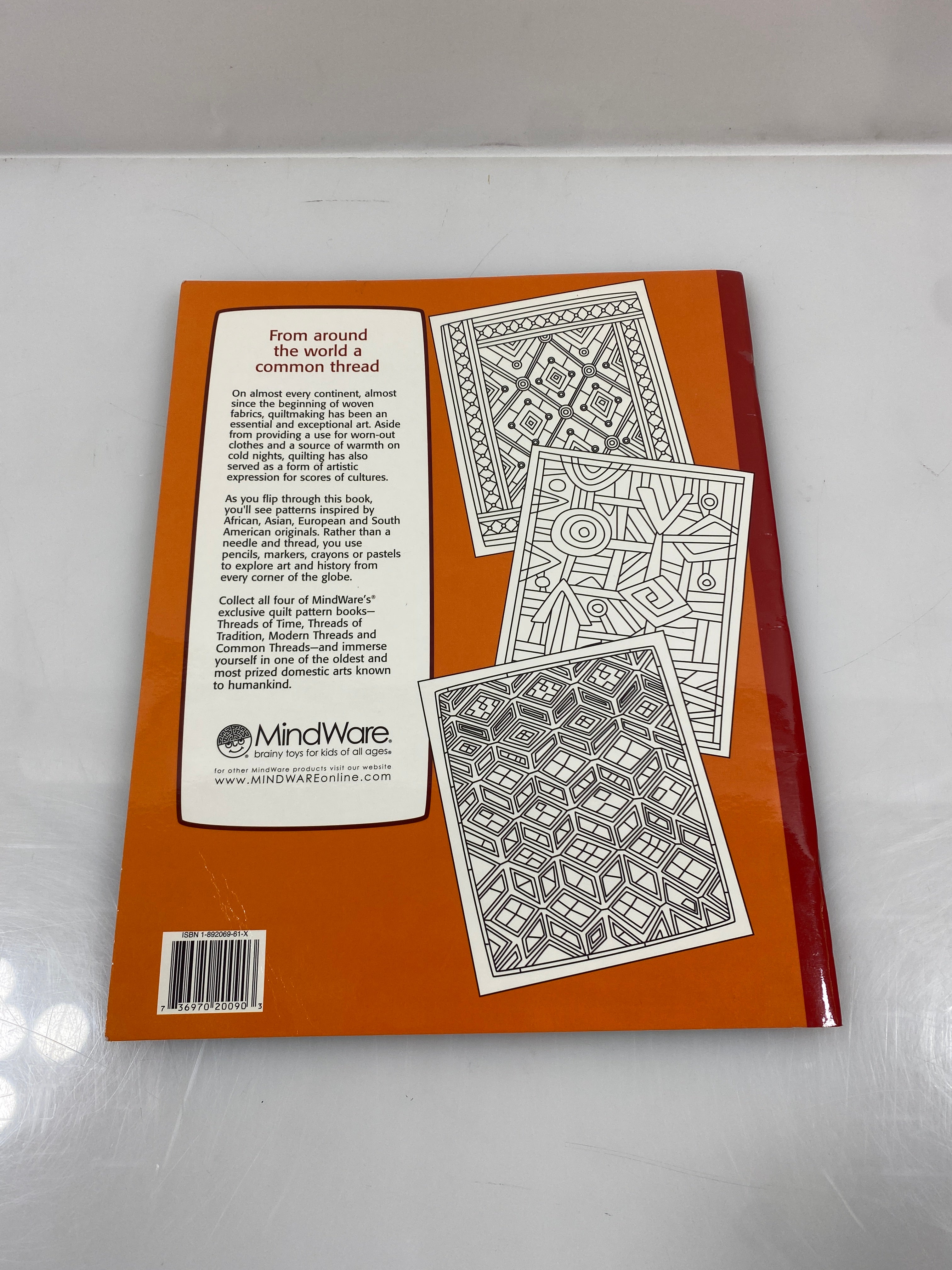 2003 Common Threads Global Quilts Coloring Book