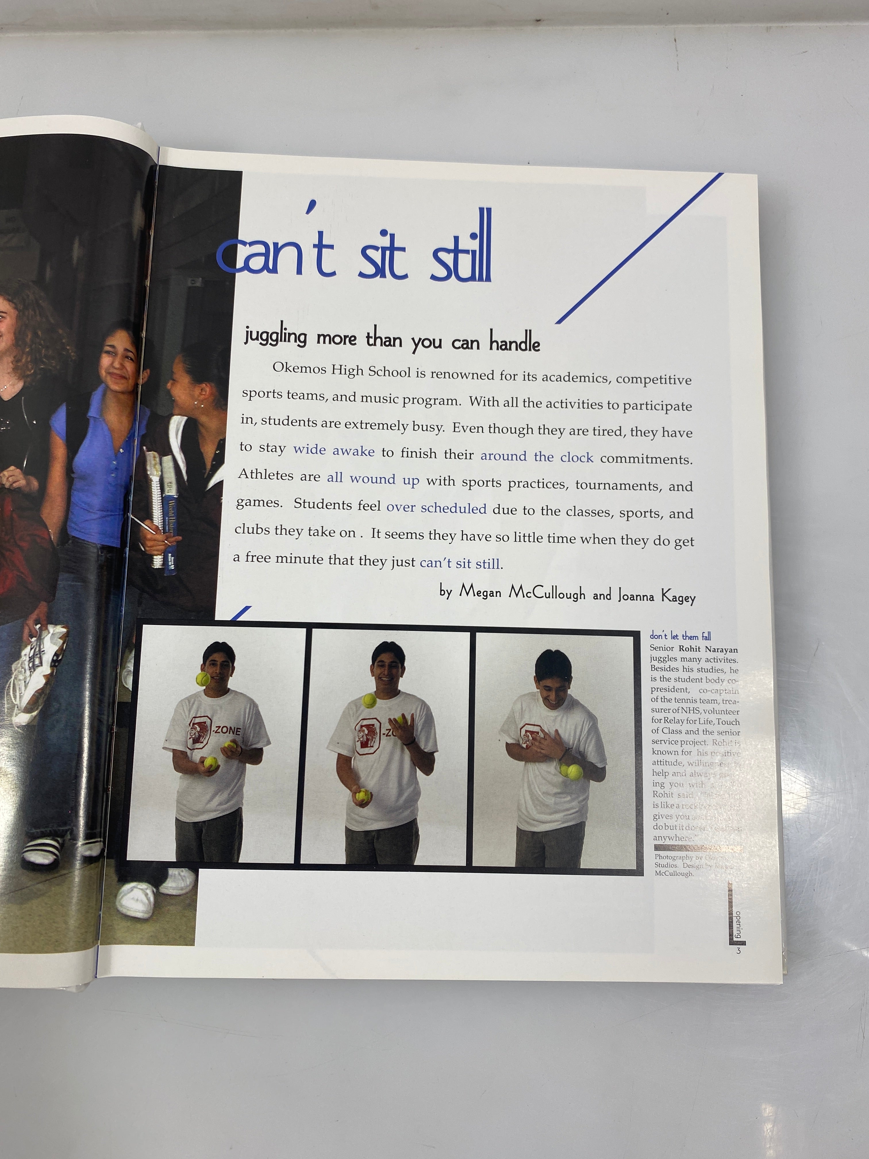 2003 "Tomahawk" Okemos High School Yearbook Okemos, MI HC