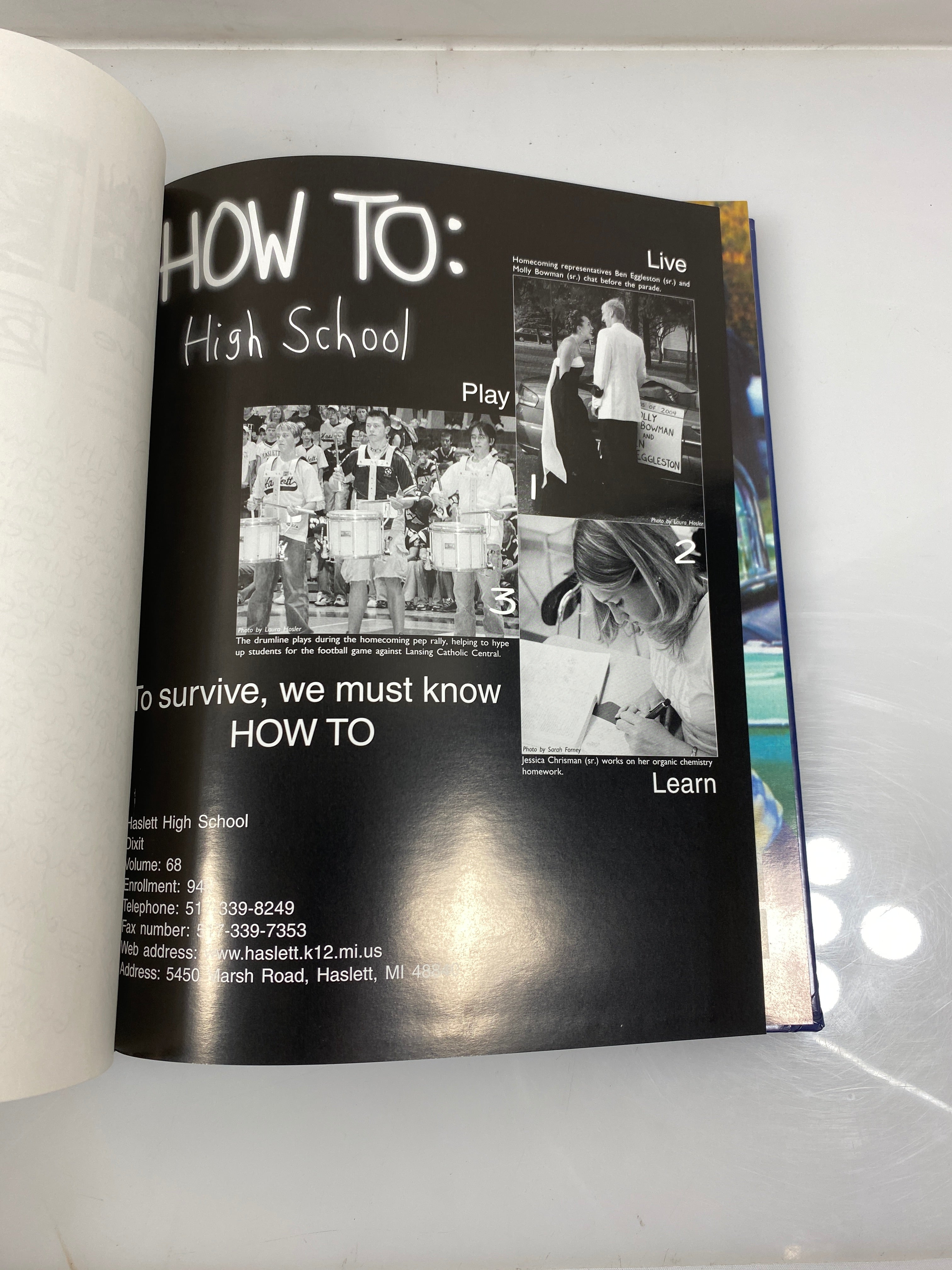 2004 Haslett High School "Dixit" Yearbook HC Haslett, MI