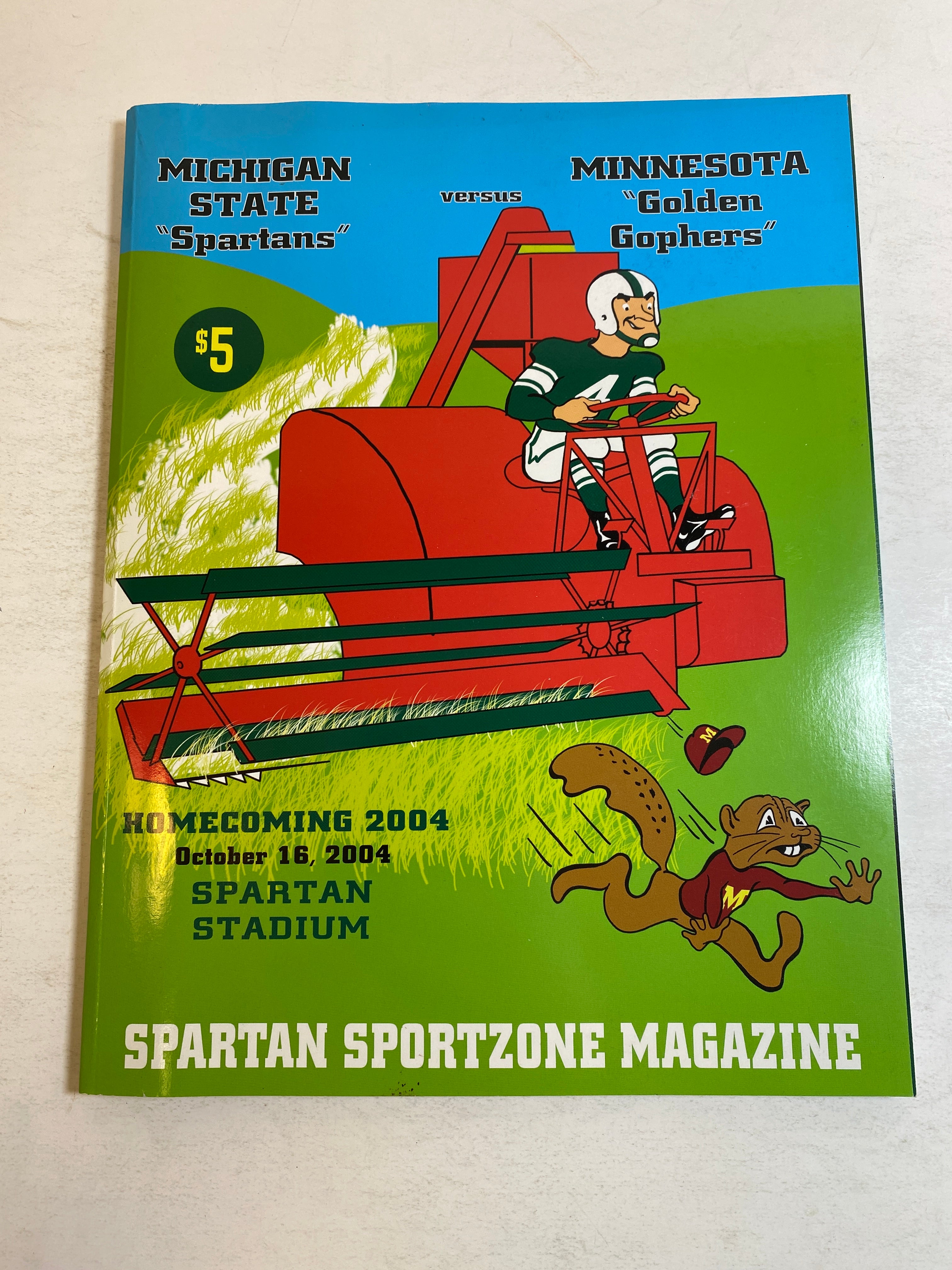 2004 Michigan State vs Minnesota Football Program