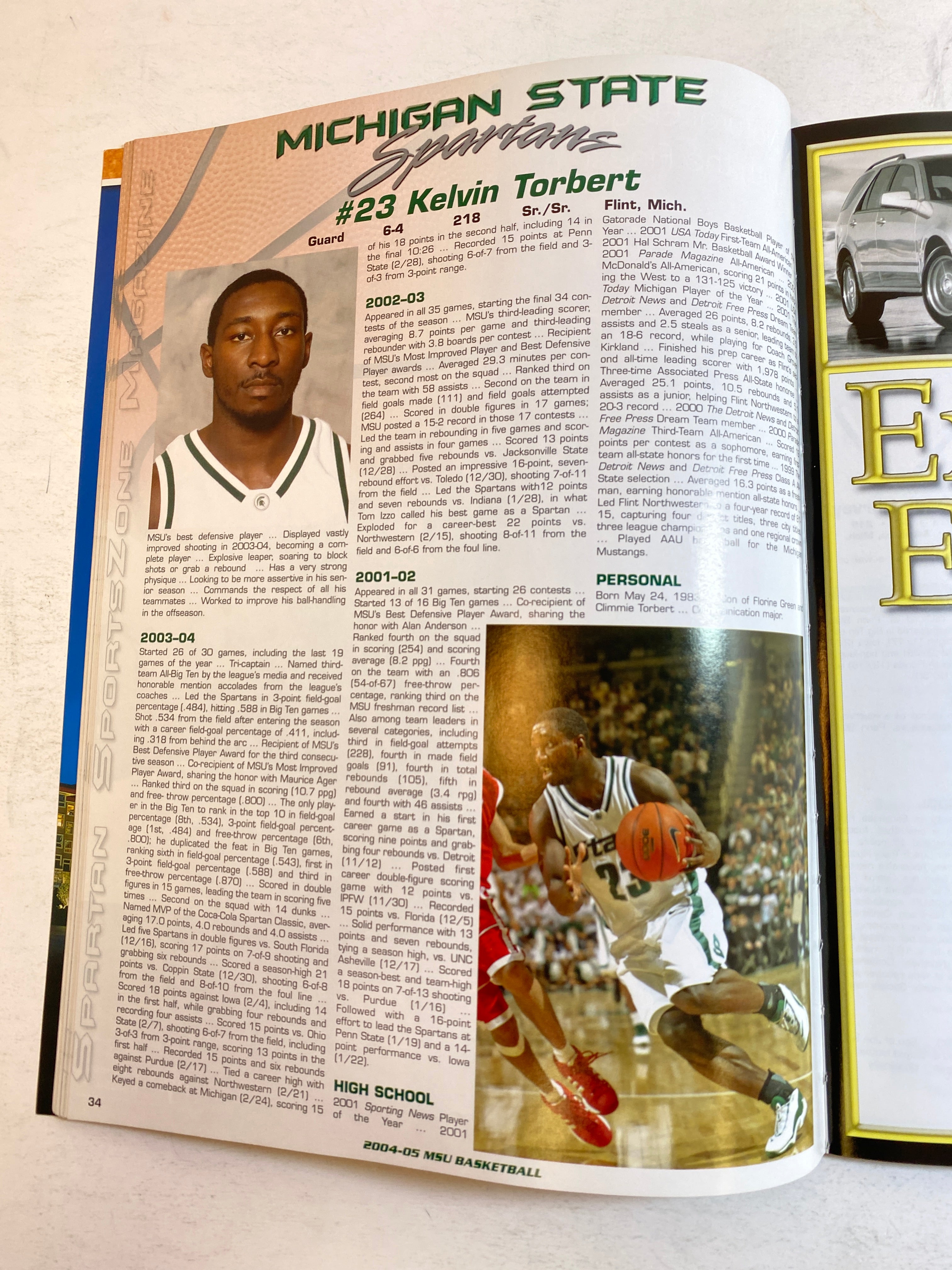 2004 Michigan State Vs Nicholls State Program Drew Neitzel