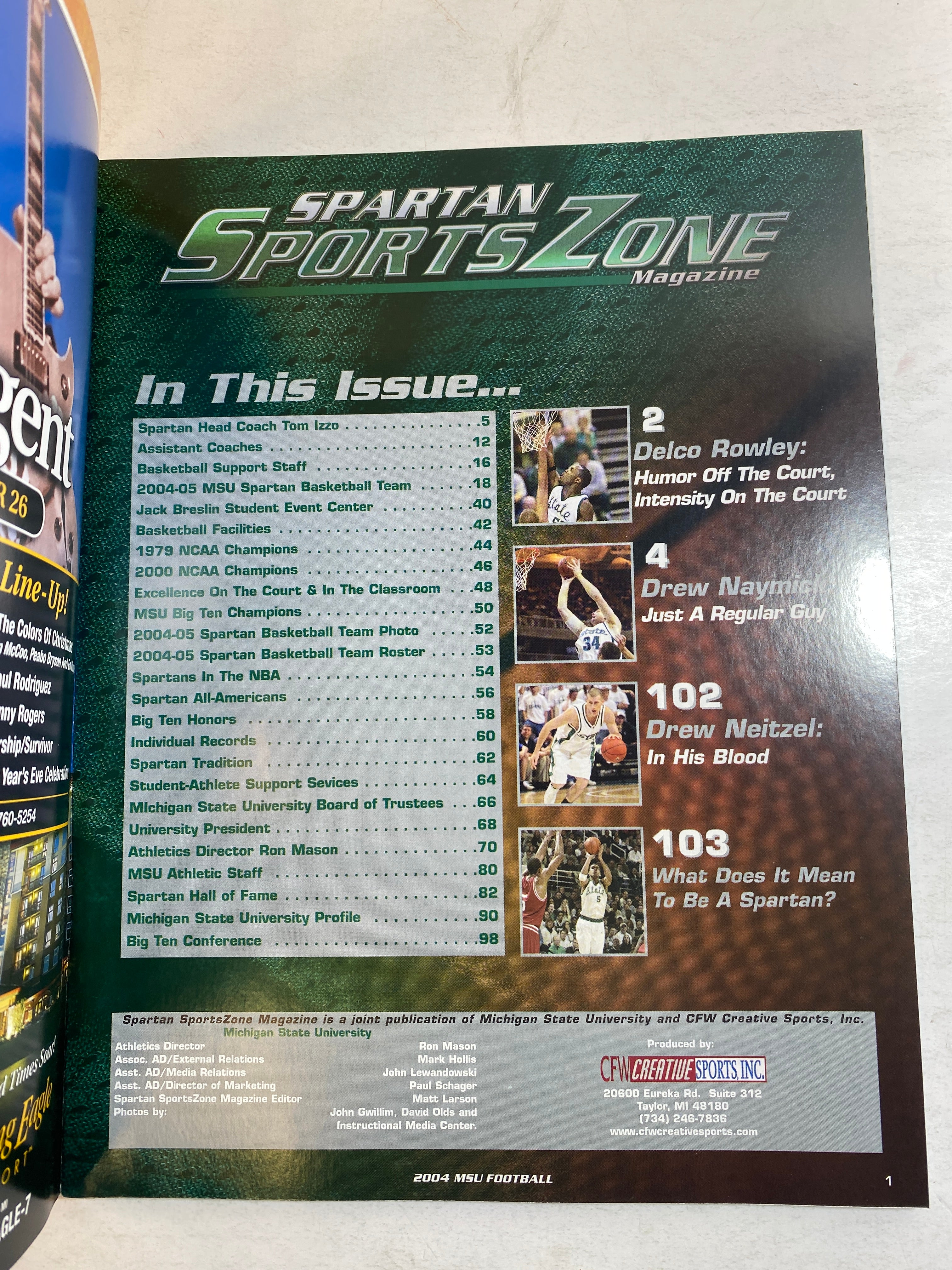 2004 Michigan State Vs Nicholls State Program Drew Neitzel