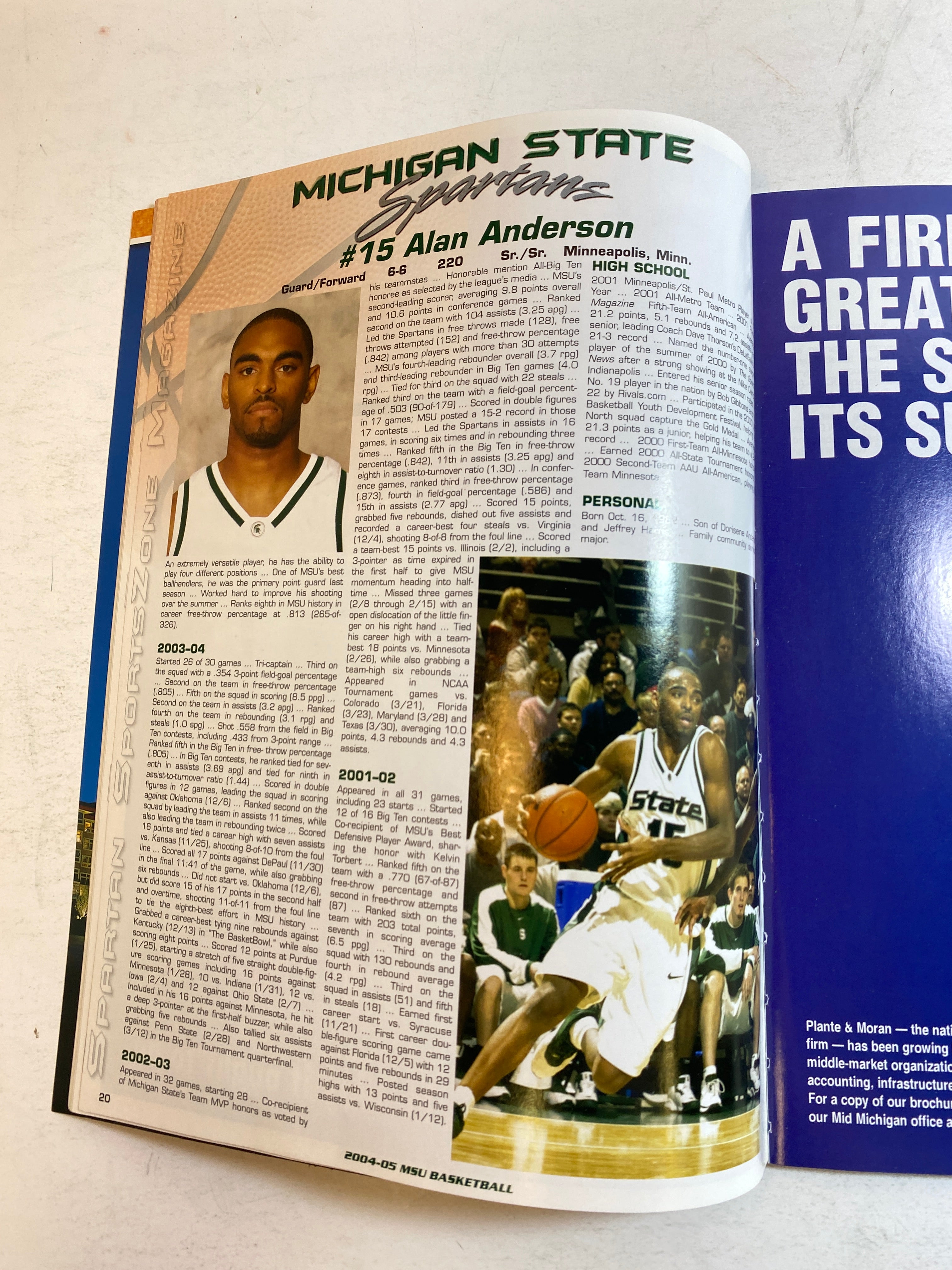 2004 Michigan State Vs Nicholls State Program Drew Neitzel
