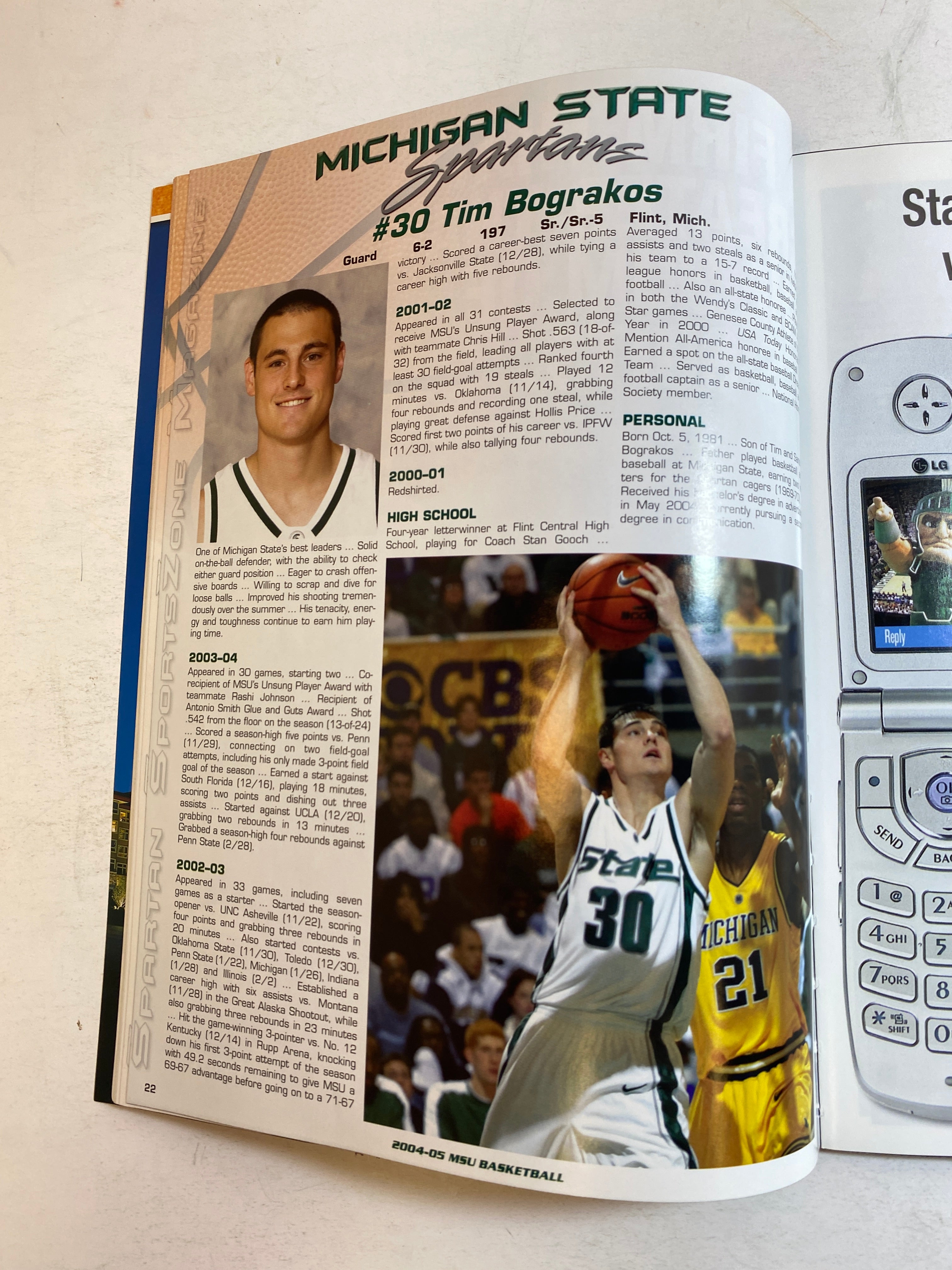 2004 Michigan State Vs Nicholls State Program Drew Neitzel