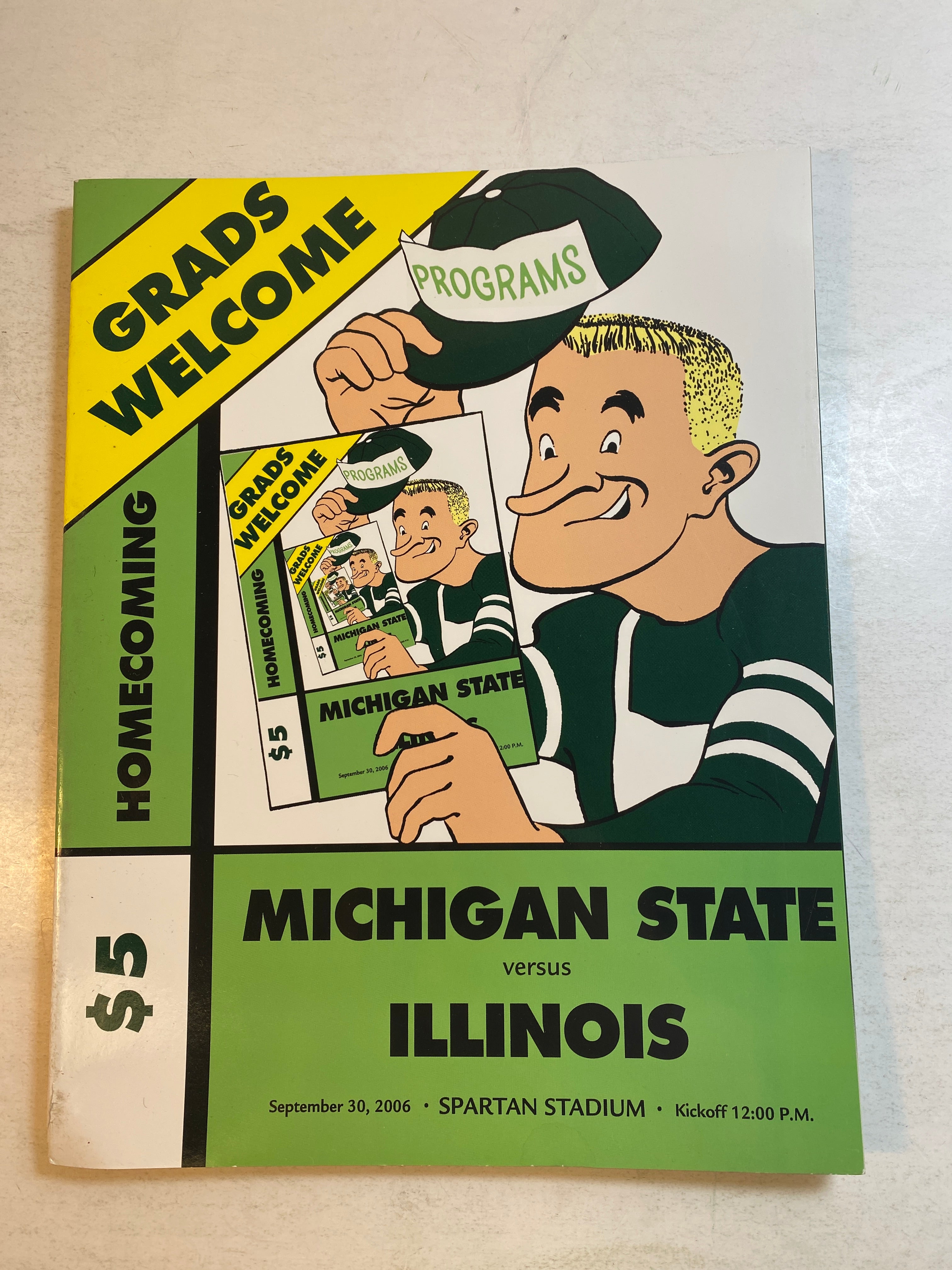2006 Michigan State vs Illinois Football Program