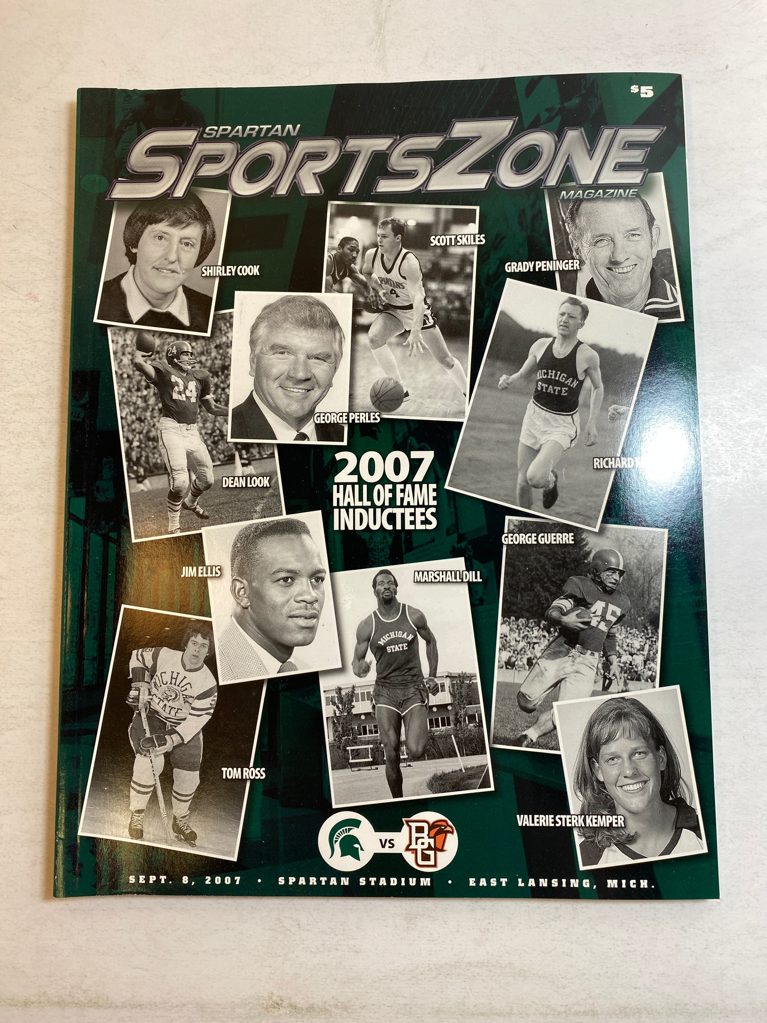 2007 Michigan State Vs Bowling Green Football Program George Perles