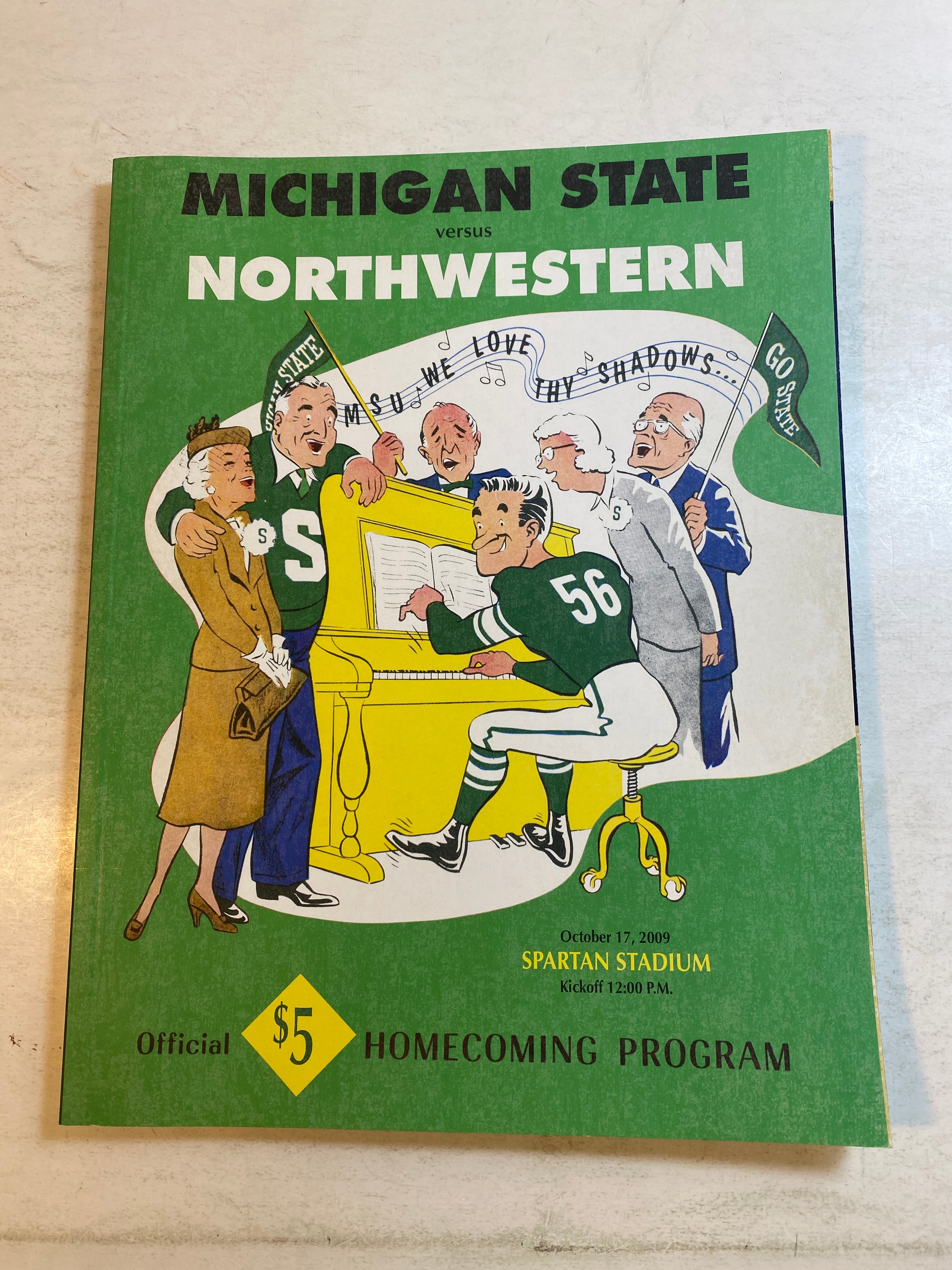 2009 Michigan State vs Northwestern Football Program