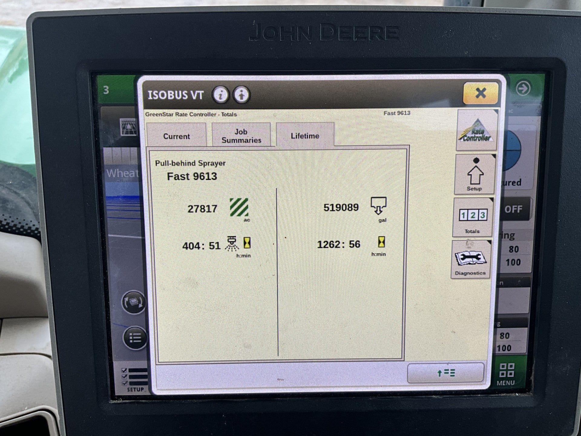 2011 Fast 9613 Pull Type Sprayer w/ John Deere Rate Controller
