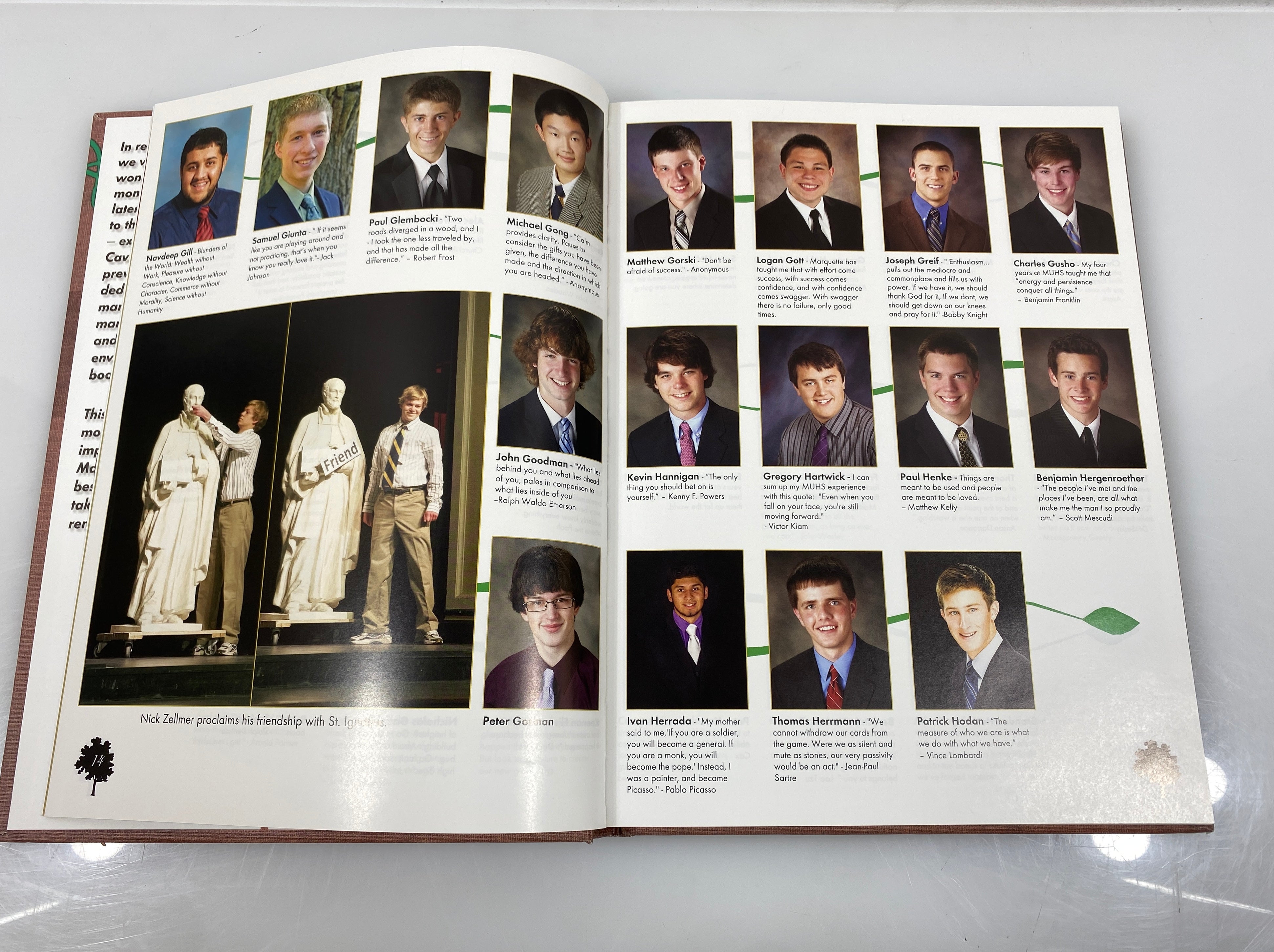 2012 Marquette University High School Yearbook Milwaukee Wisconsin HC
