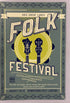 2012 MSU Museum Folk Festival Poster Go Green Ephemera