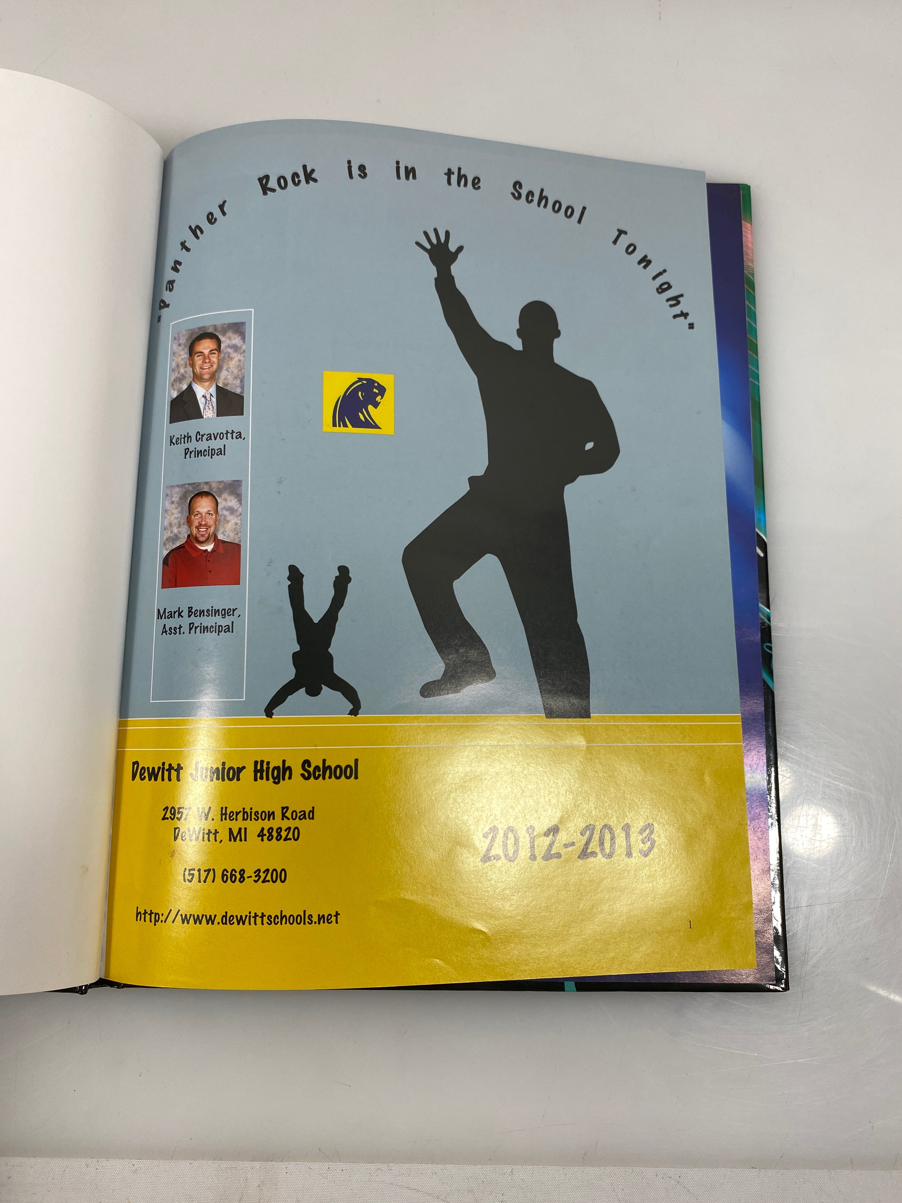 2013 DeWitt Junior High School Yearbook DeWitt, MI HC