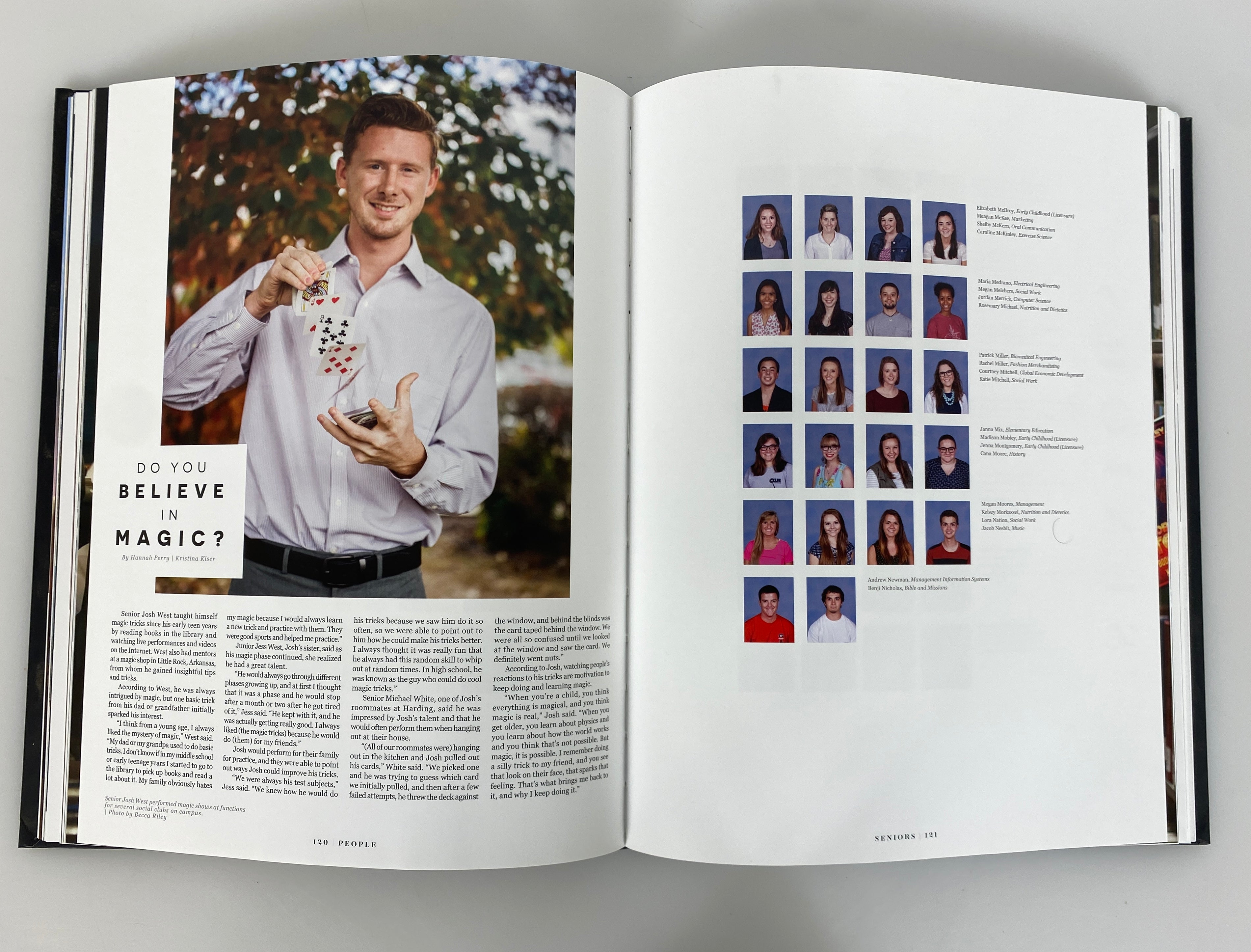 2016 Harding University "Multitudes" Yearbook Searcy Arkansas HC