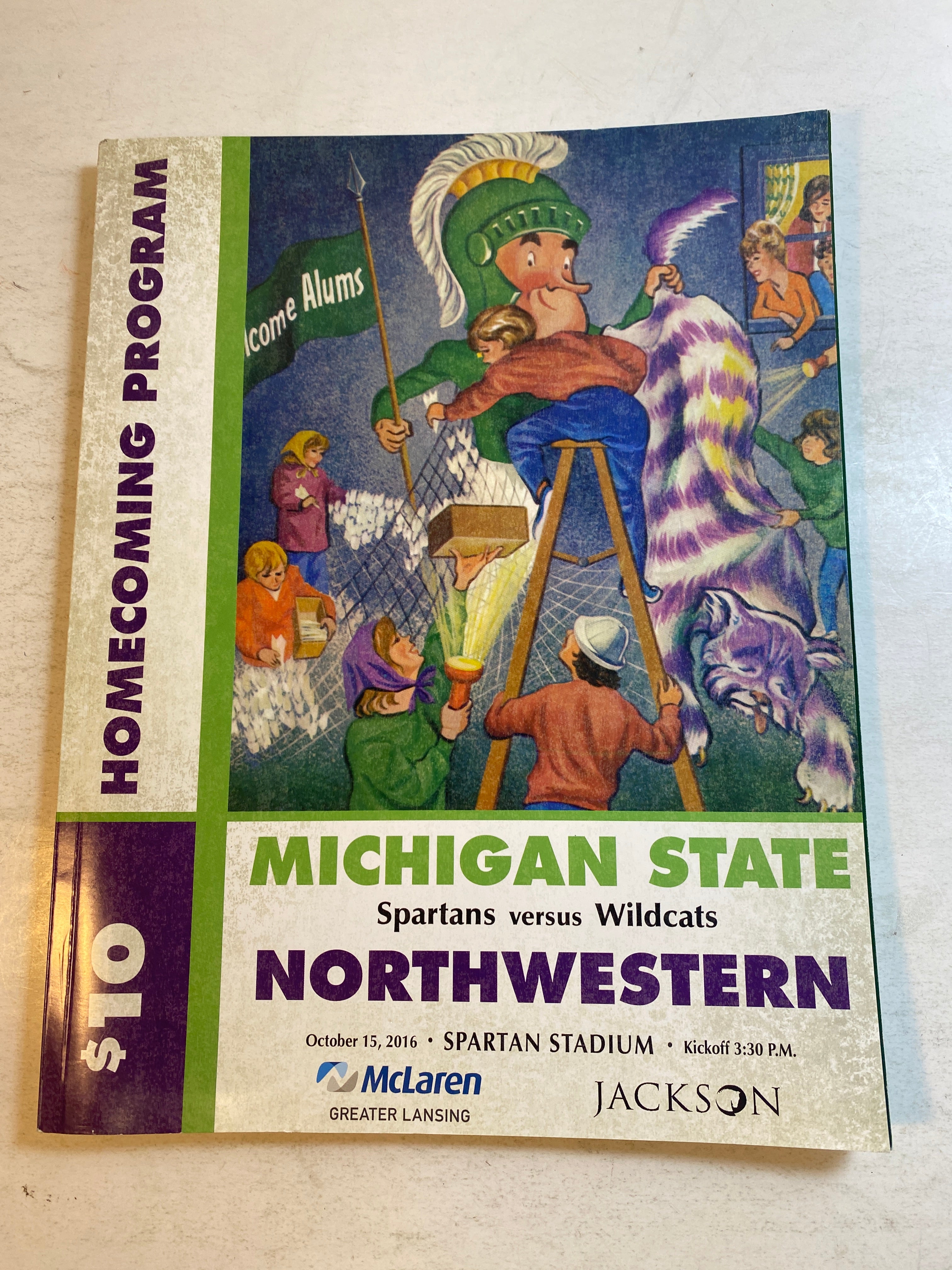 2016 Michigan State vs Northwestern Football Program