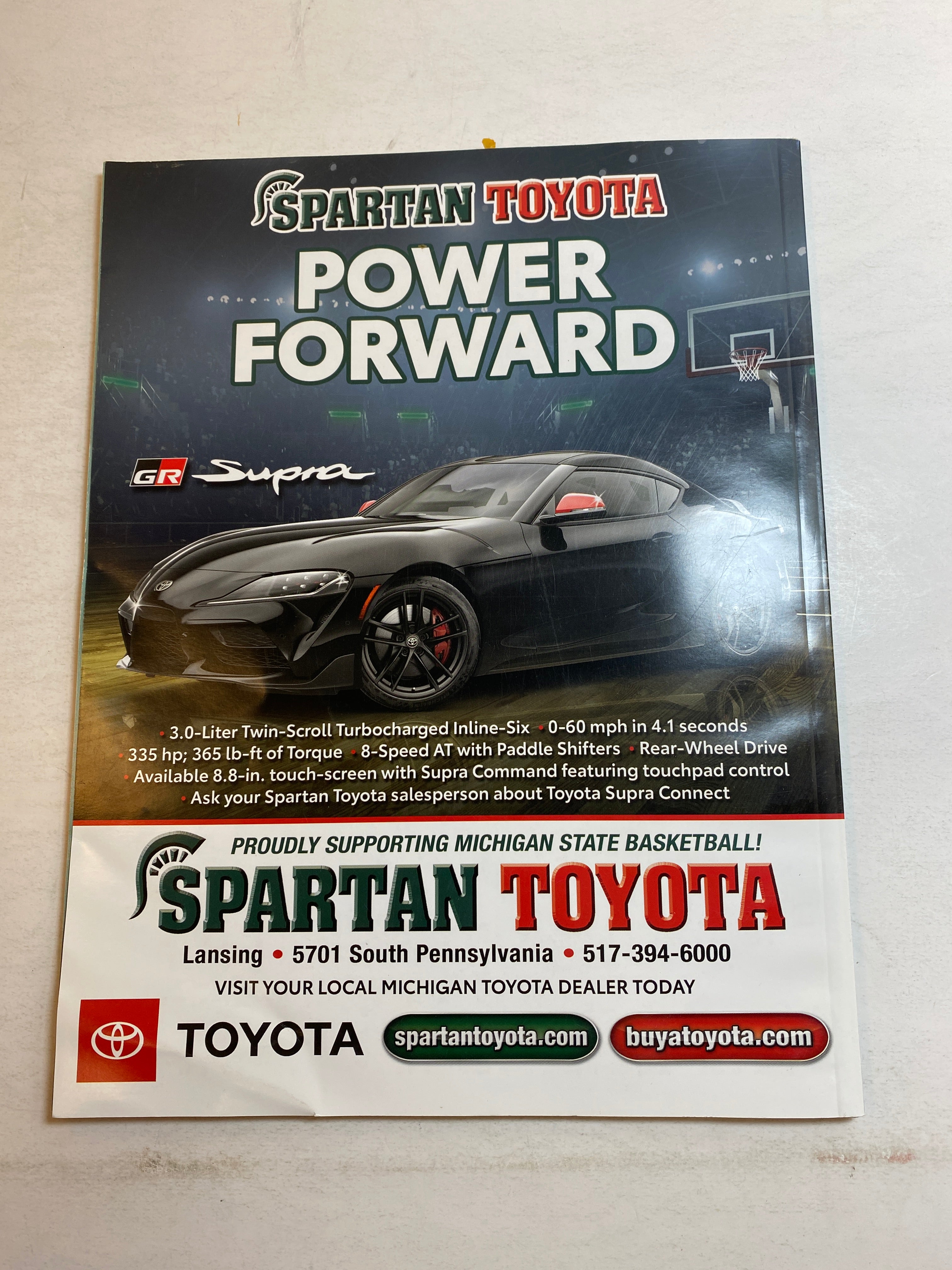 2019-2020 Michigan State Basketball Program Cassius Winston