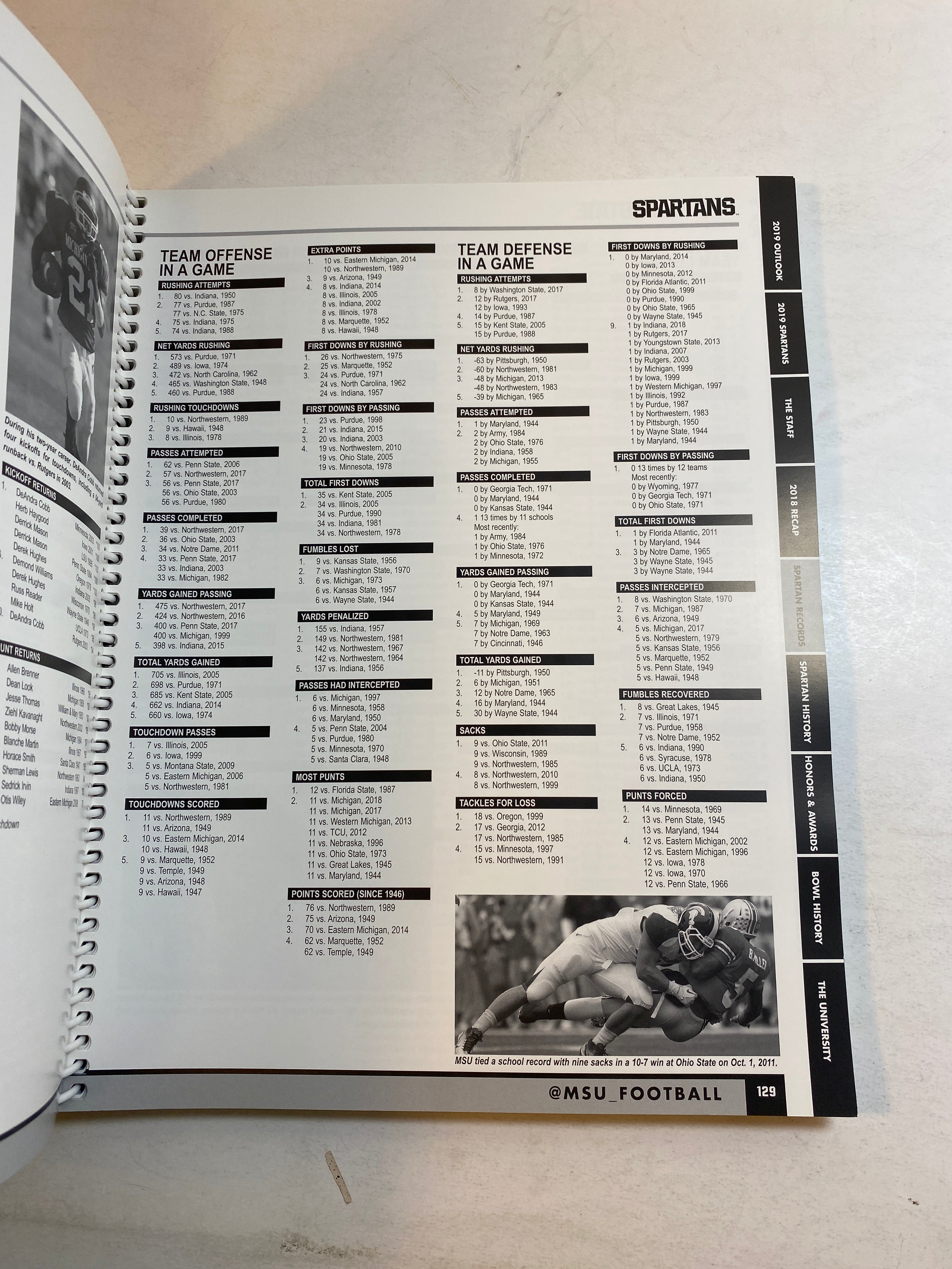 2019 MSU Michigan State Football Media Guide