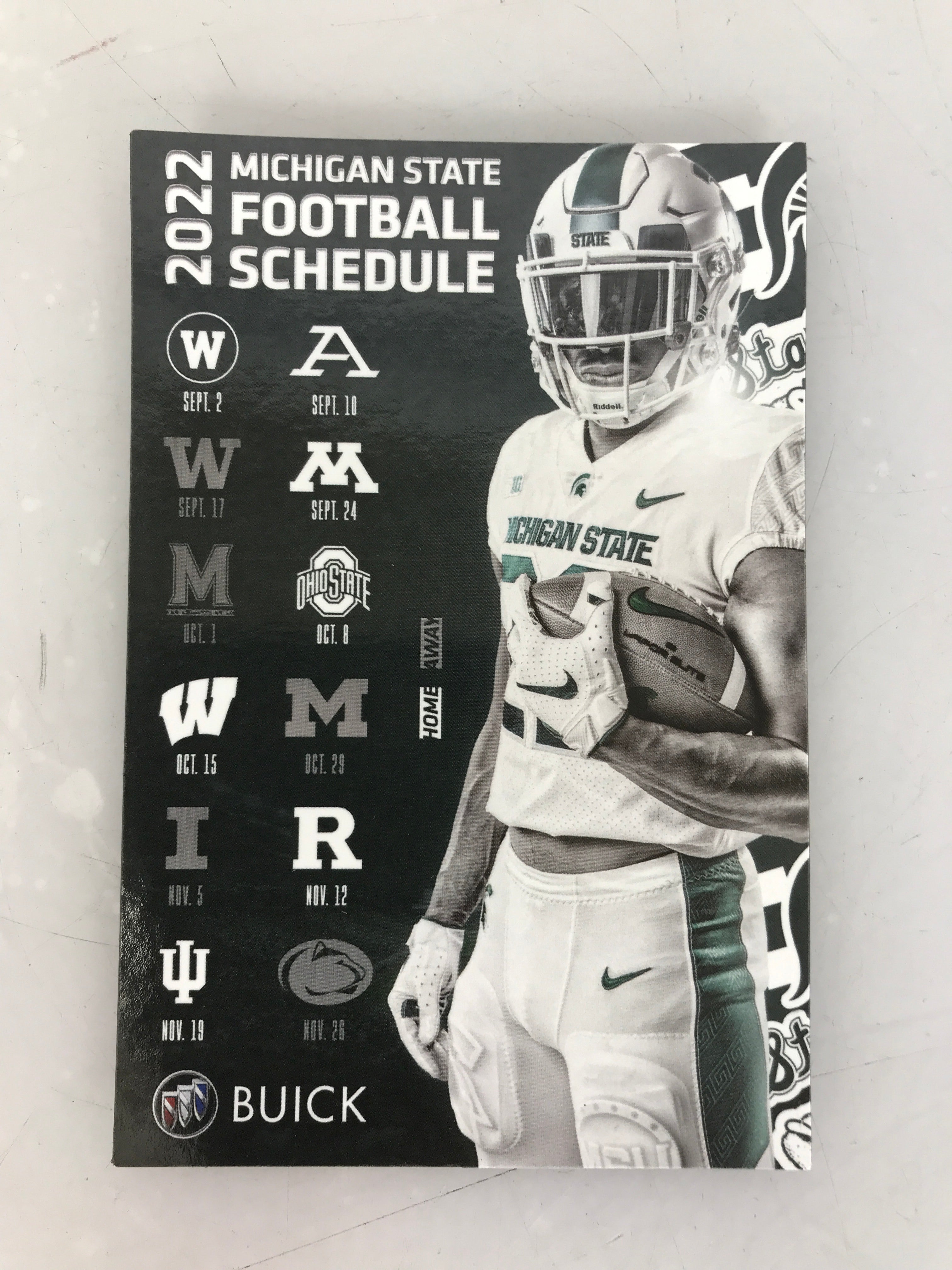 2022 Michigan State Football Schedule Magnet