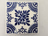 Mexican Blue and White Decorative Ceramic Tile