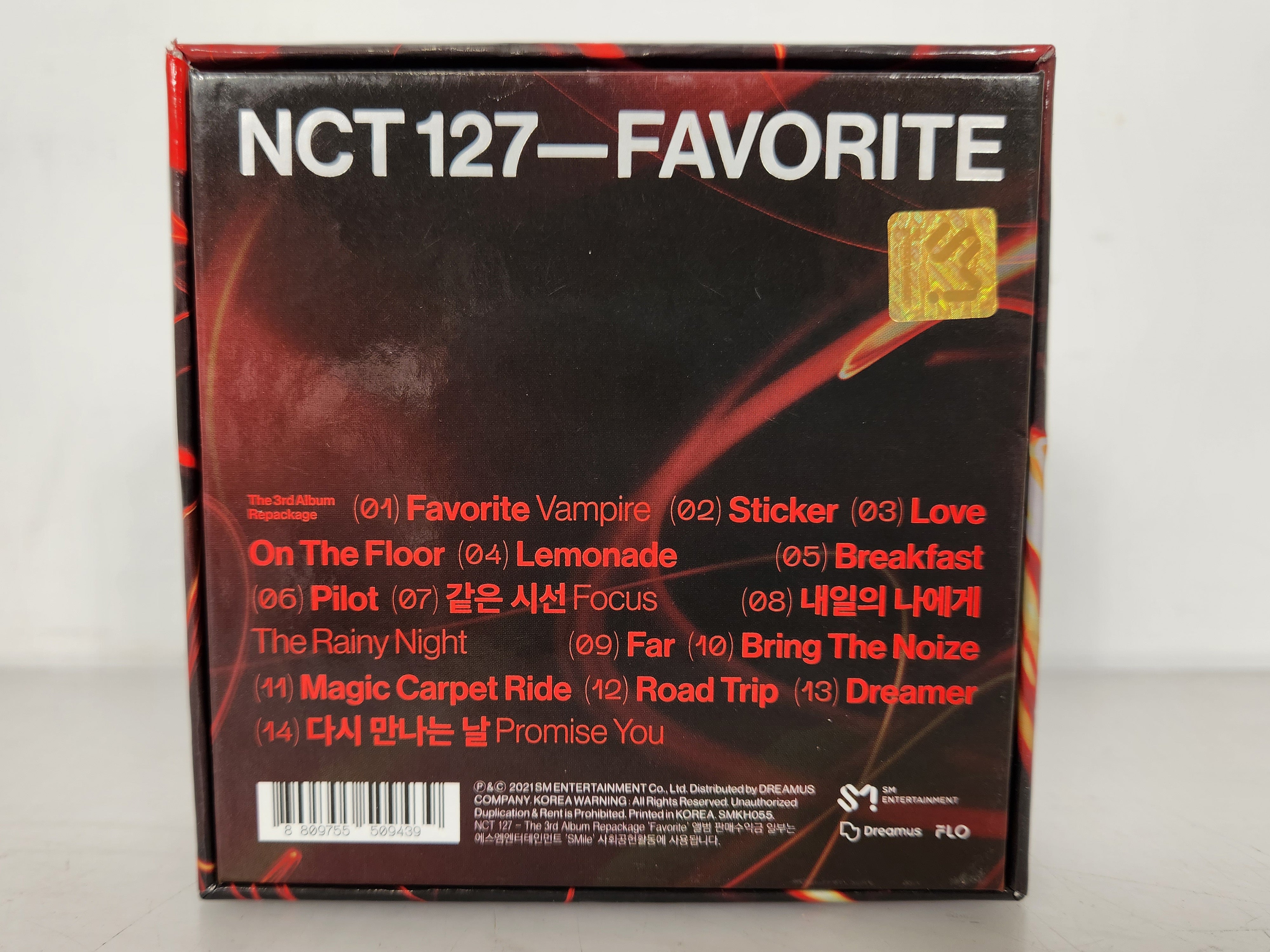 NCT 127 Favorite The 3rd Album Repackage Tragic Version KPOP Kit Album with Folding Photo Insert