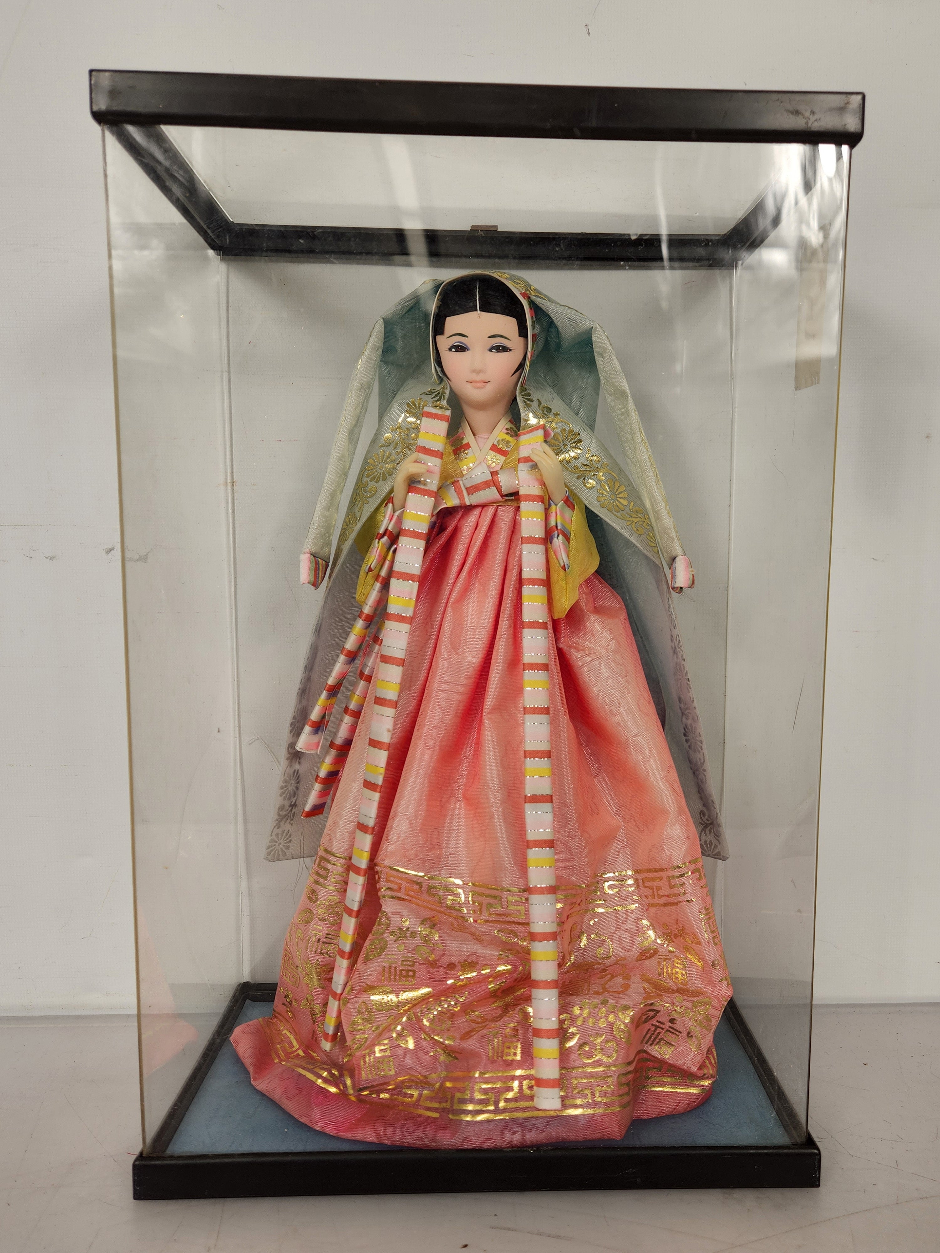 Korean Native Doll on Stand with Case