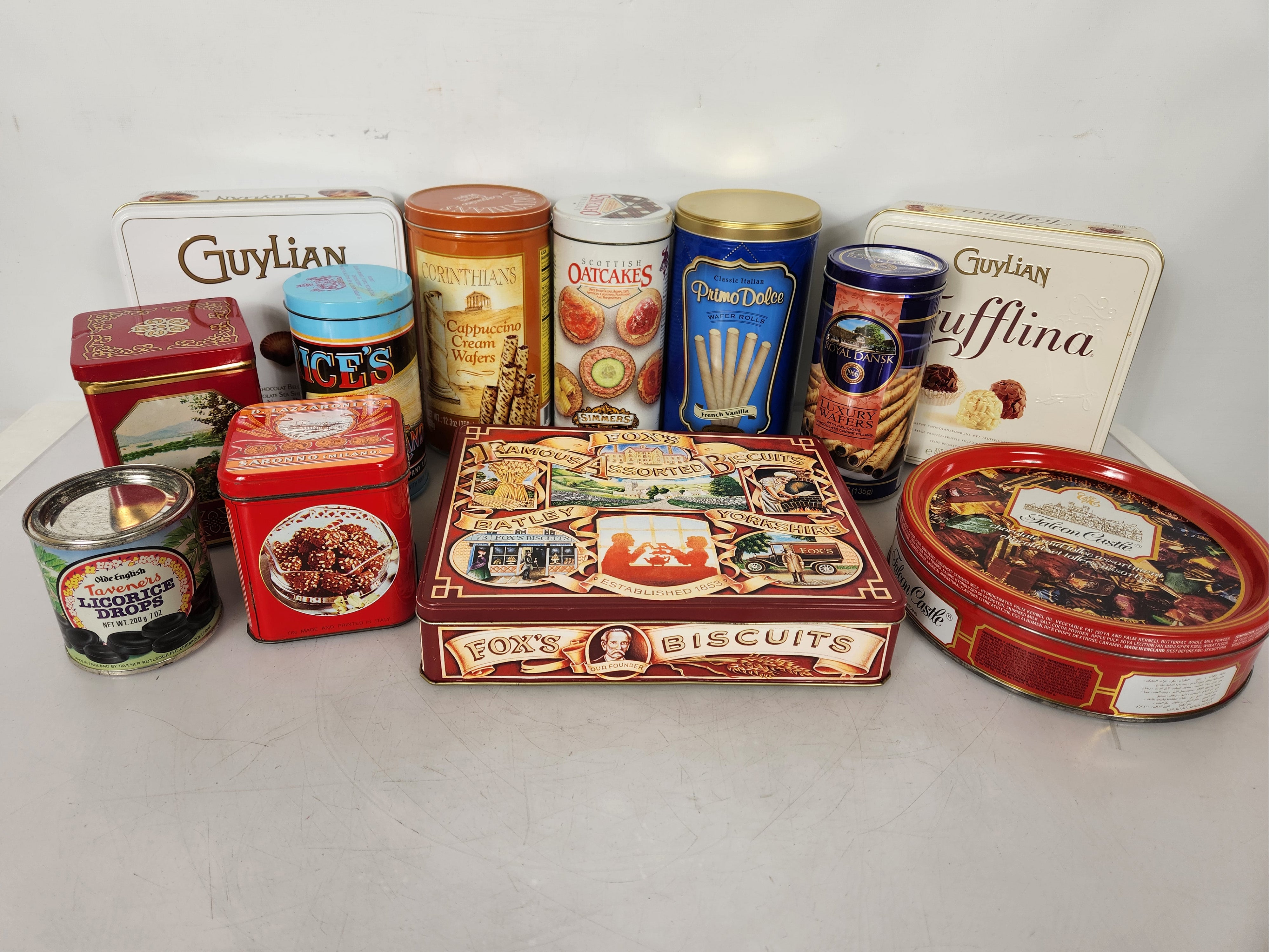 Lot of 12 Miscellaneous Tins