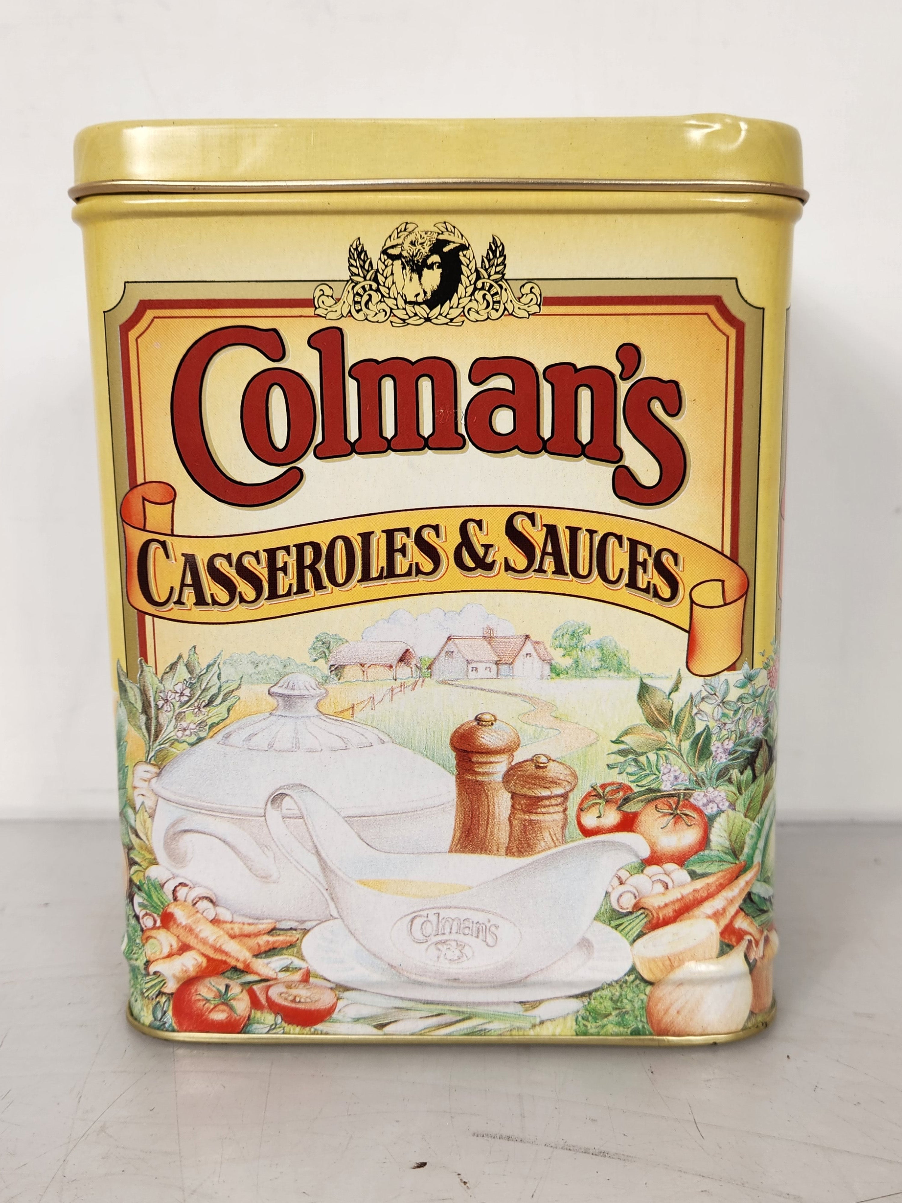Vintage Colman's Recipe Store "Casseroles & Sauces" Tin