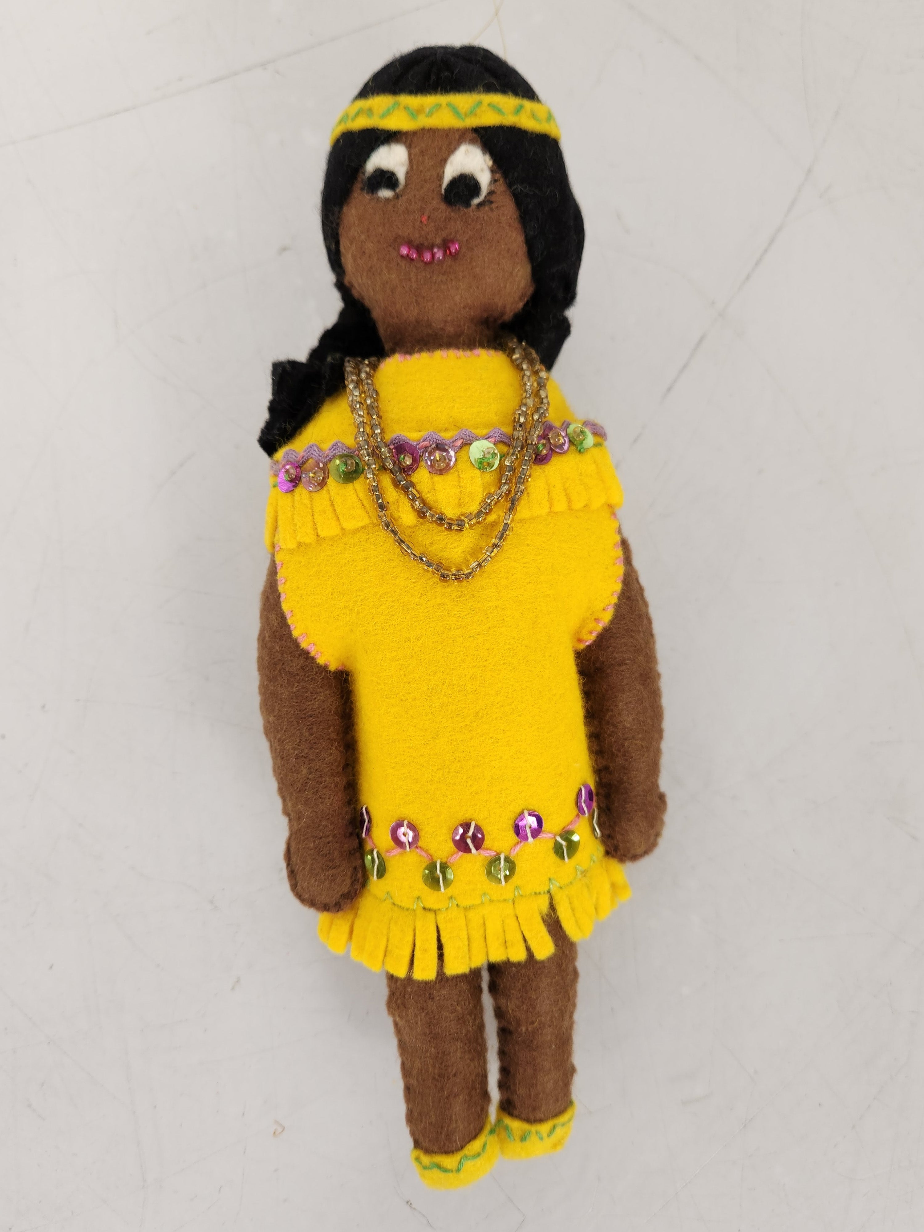 Handmade Native American Felt Doll