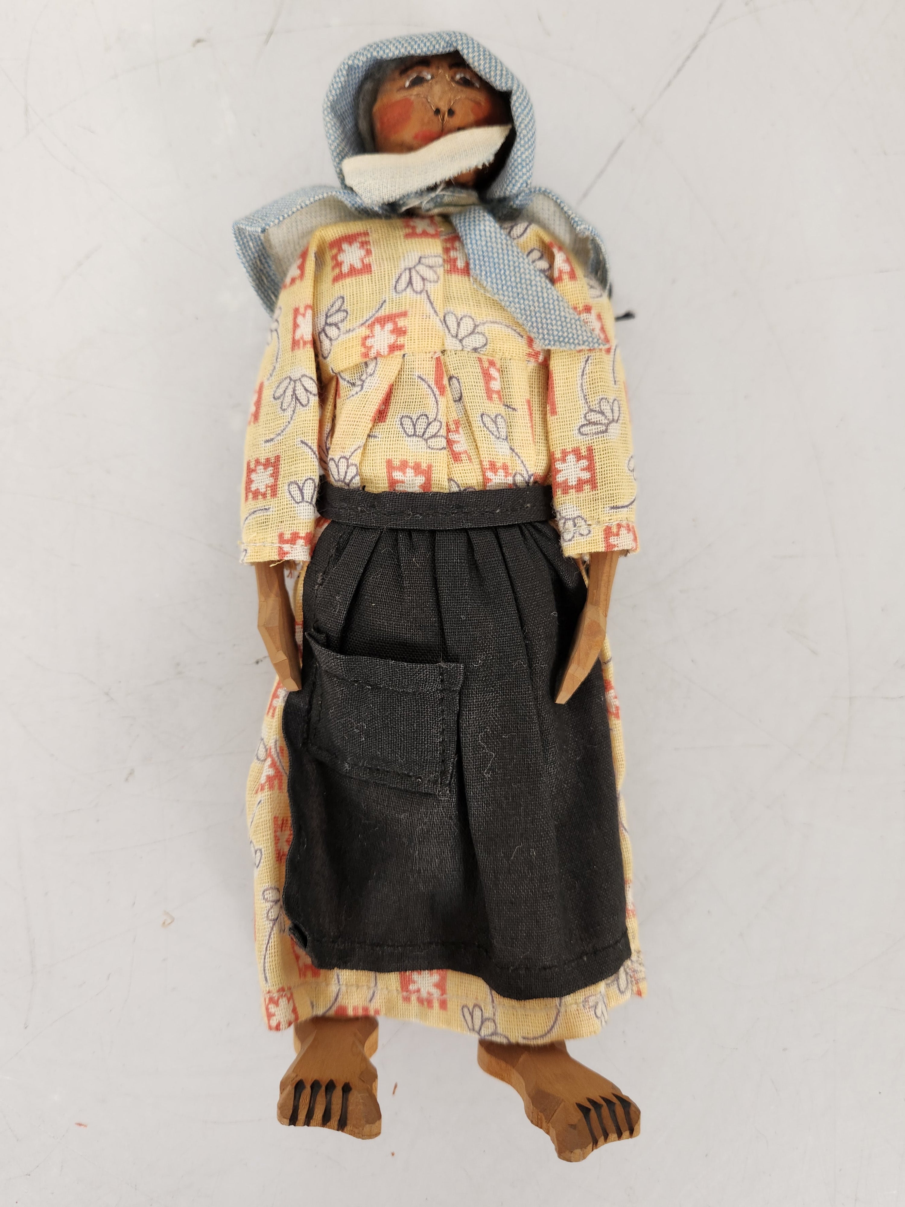 Handcarved Wooden Doll