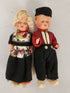 Set of 2 Dutch Plastic Dolls