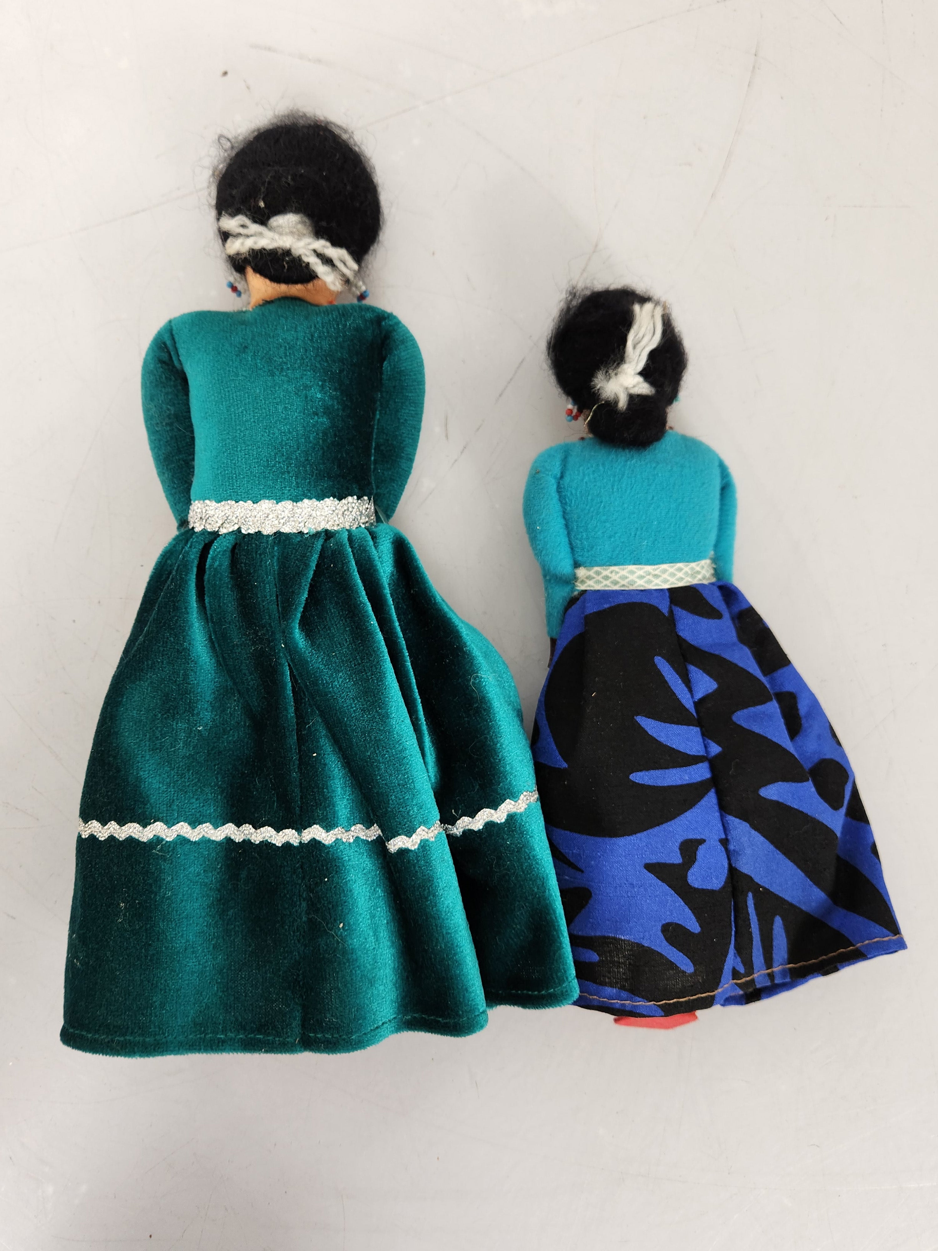 Set of 2 Handmade Navajo Cloth Dolls