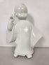 Japanese Boy with Bird White Porcelain Figurine