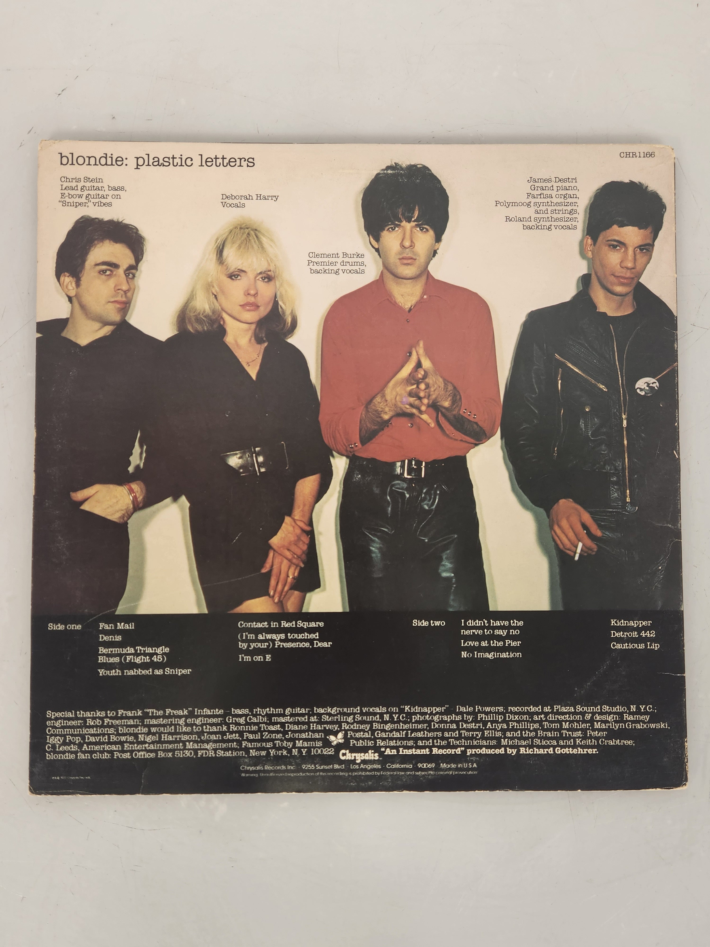 Blondie Plastic Letters LP