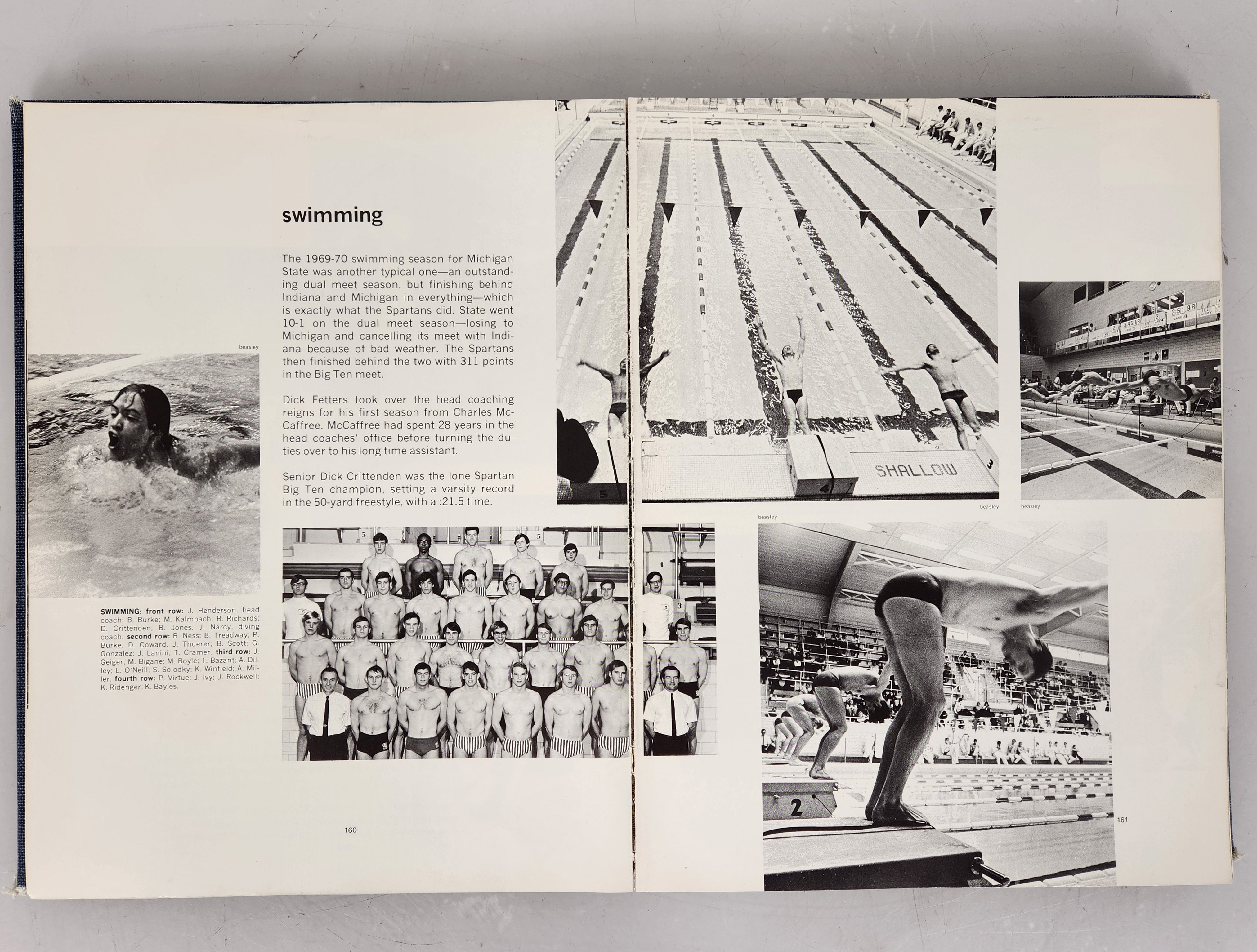 1970 Michigan State University Yearbook Wolverine