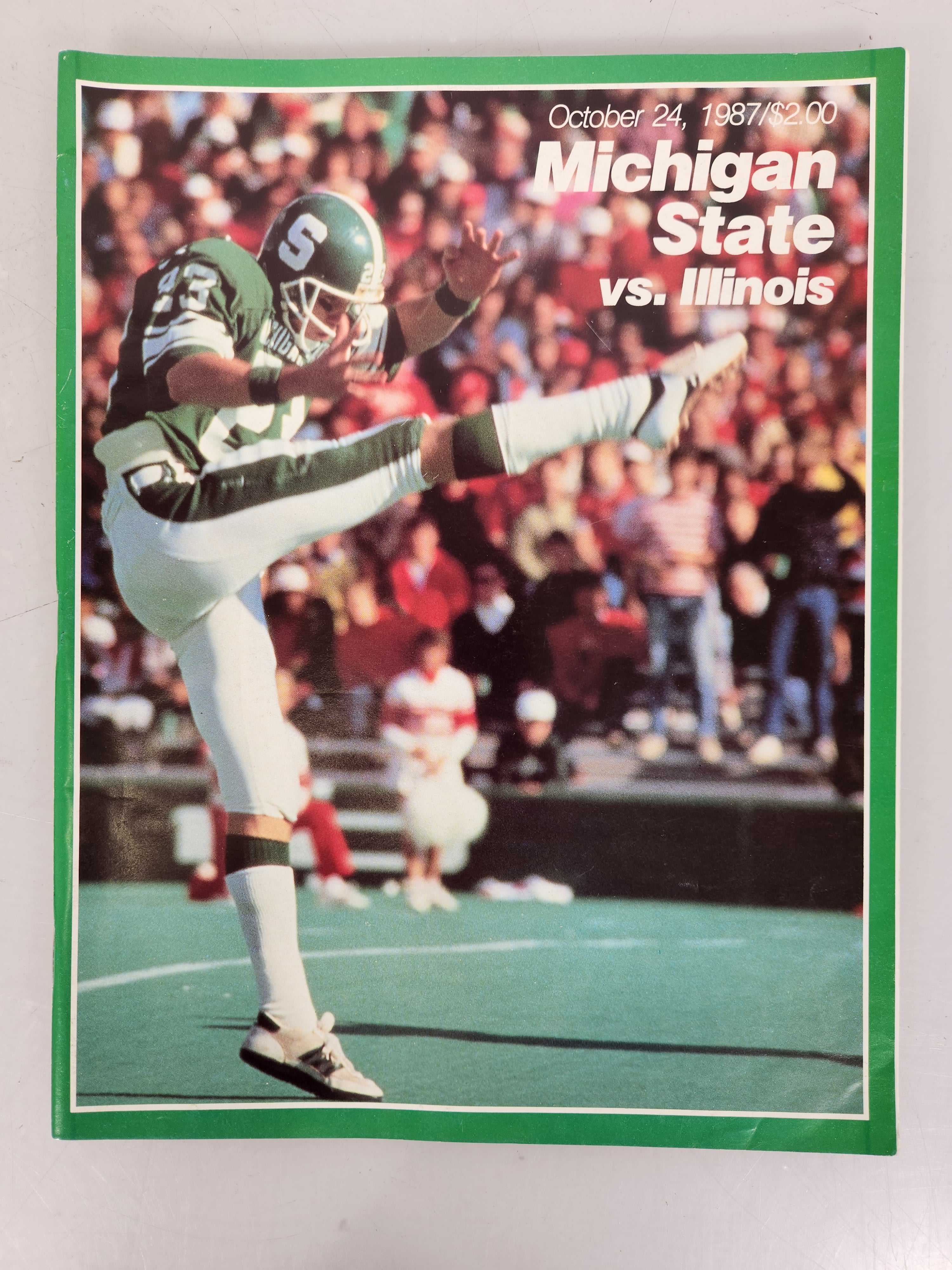 1987 Michigan State vs Illinois Football Program