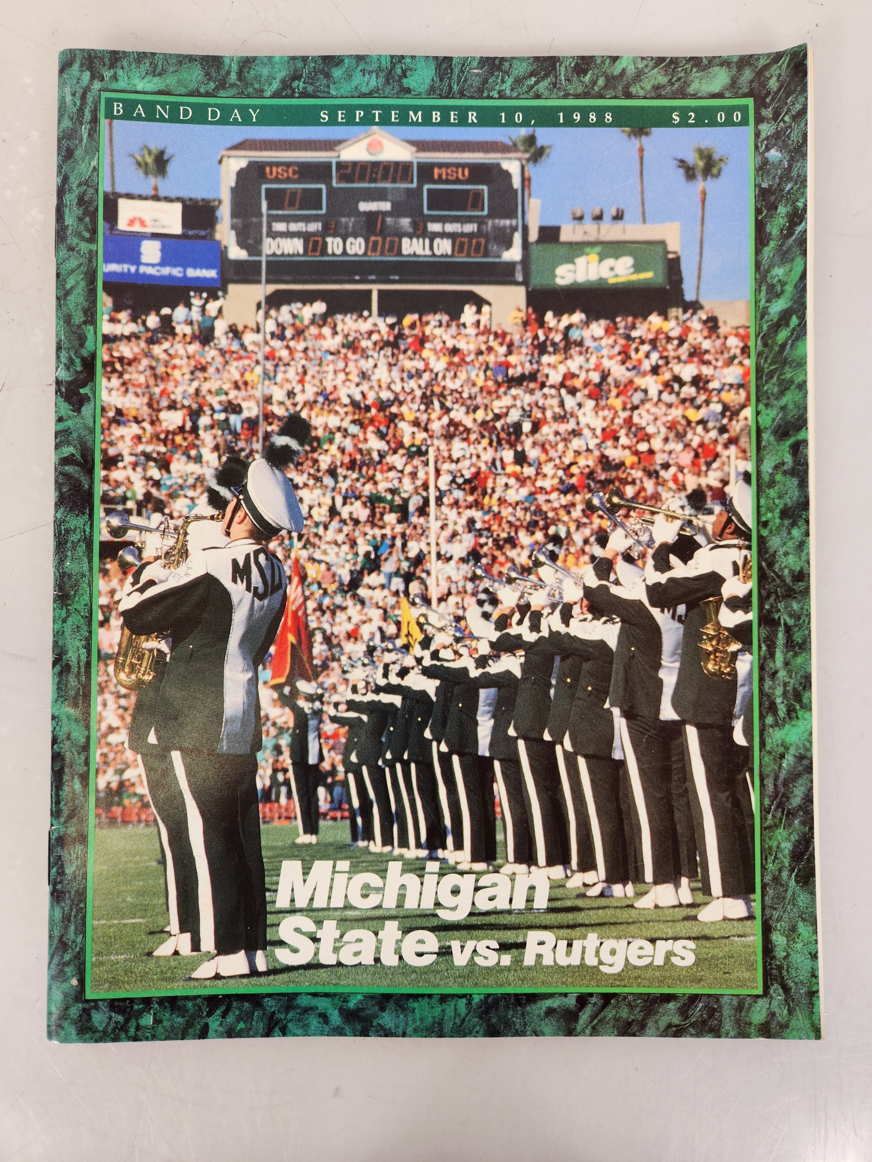 1988 Michigan State vs Rutgers Football Program
