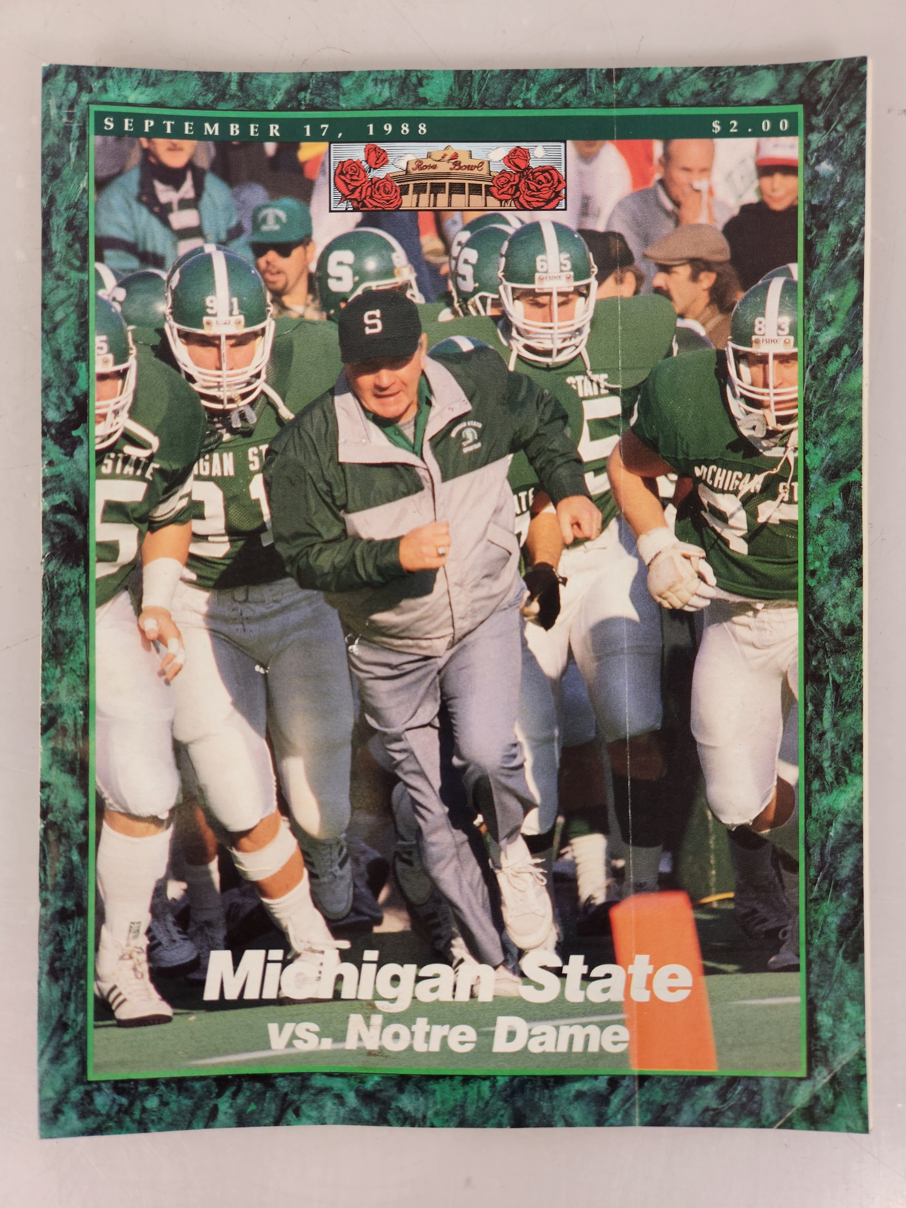 1988 Michigan State vs Notre Dame Football Program