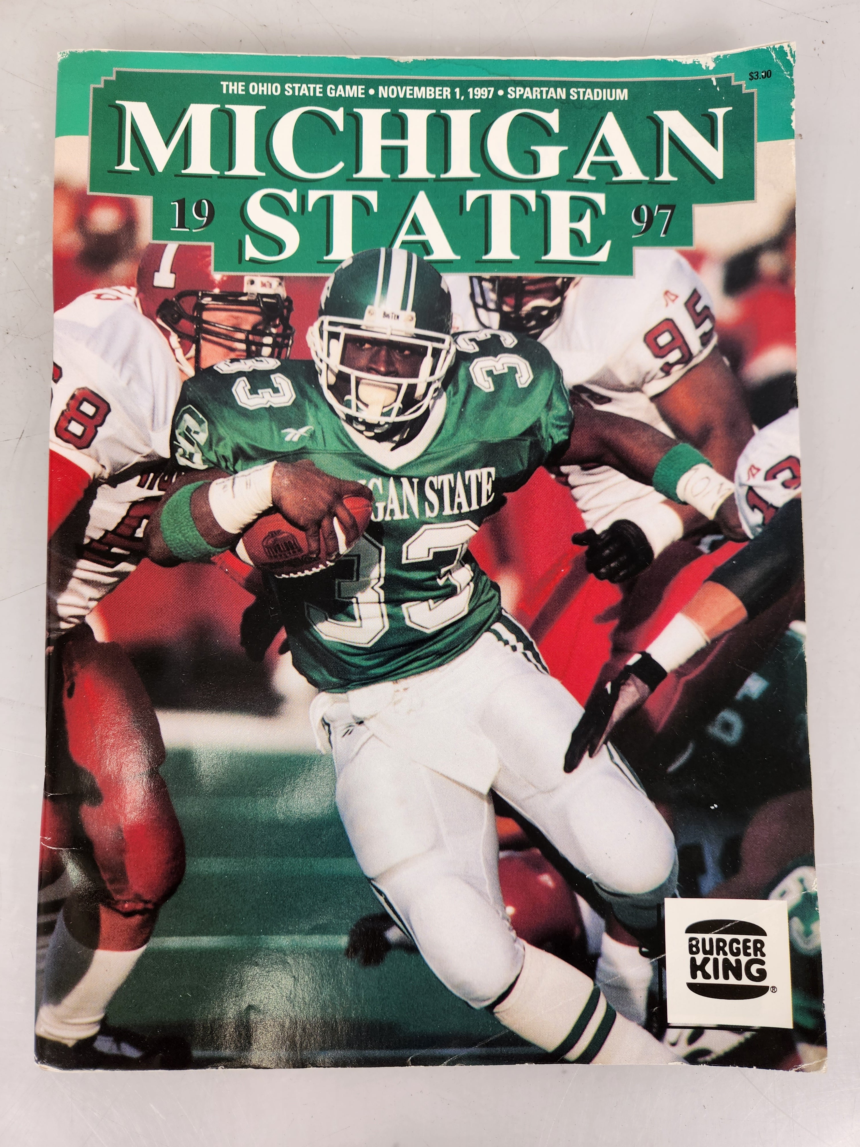 1997 Michigan State vs Ohio State Football Program