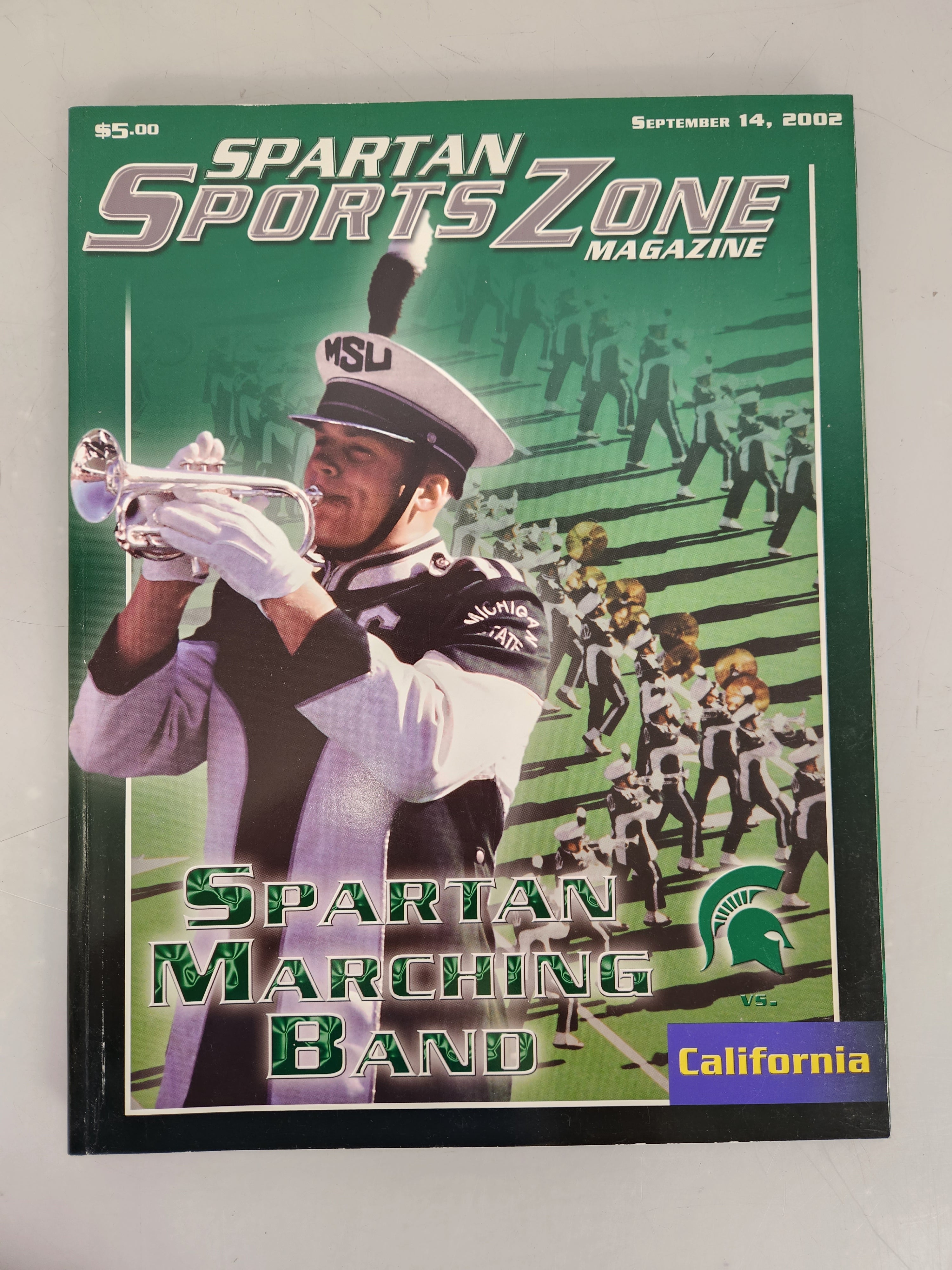 2002 Michigan State vs California Spartan SportsZone Magazine Football Program