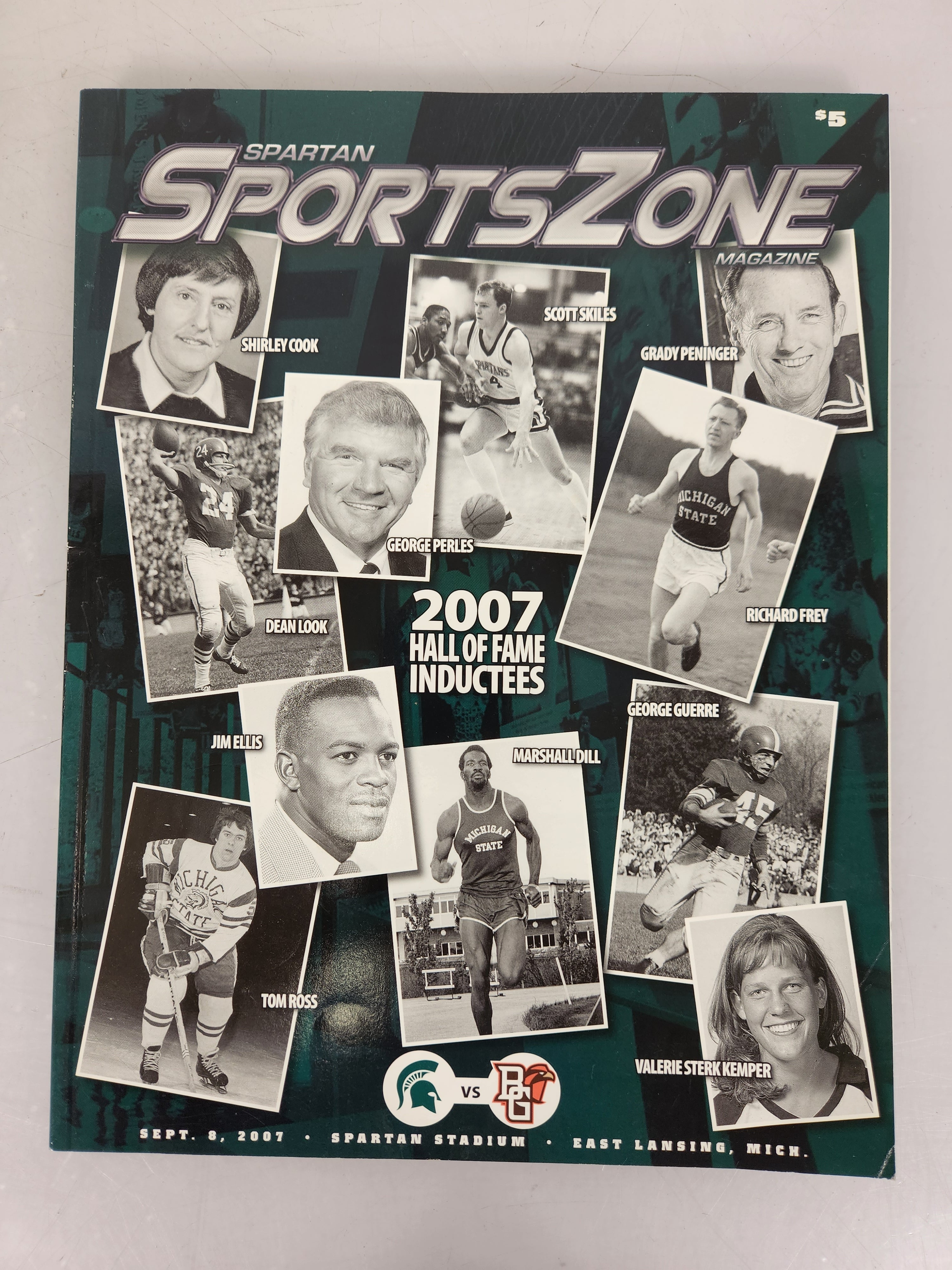 2007 Michigan State vs Bowling Green Spartan SportsZone Magazine Football Program