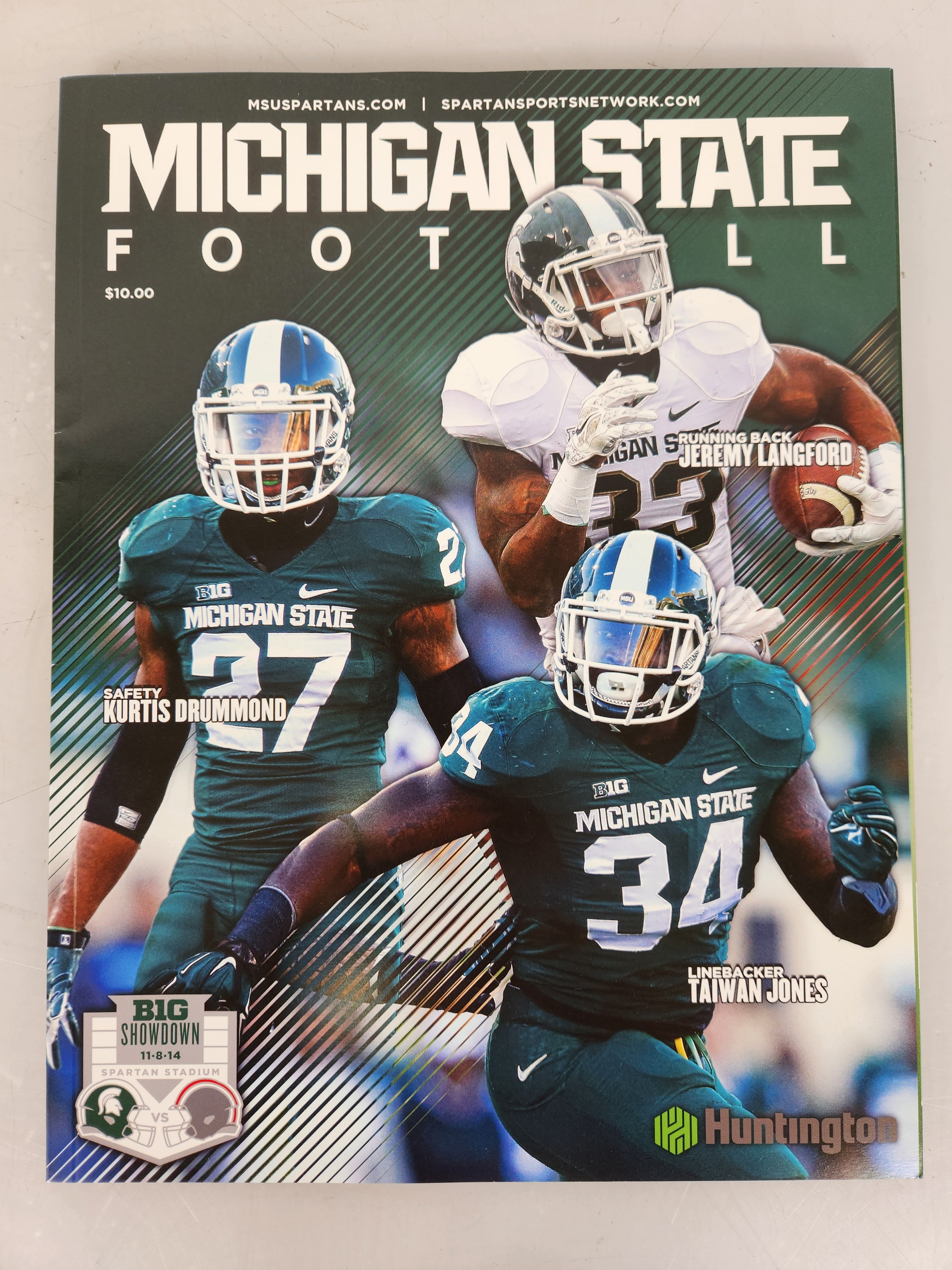 2014 Michigan State vs Ohio State Michigan State Football Gameday Magazine Football Program