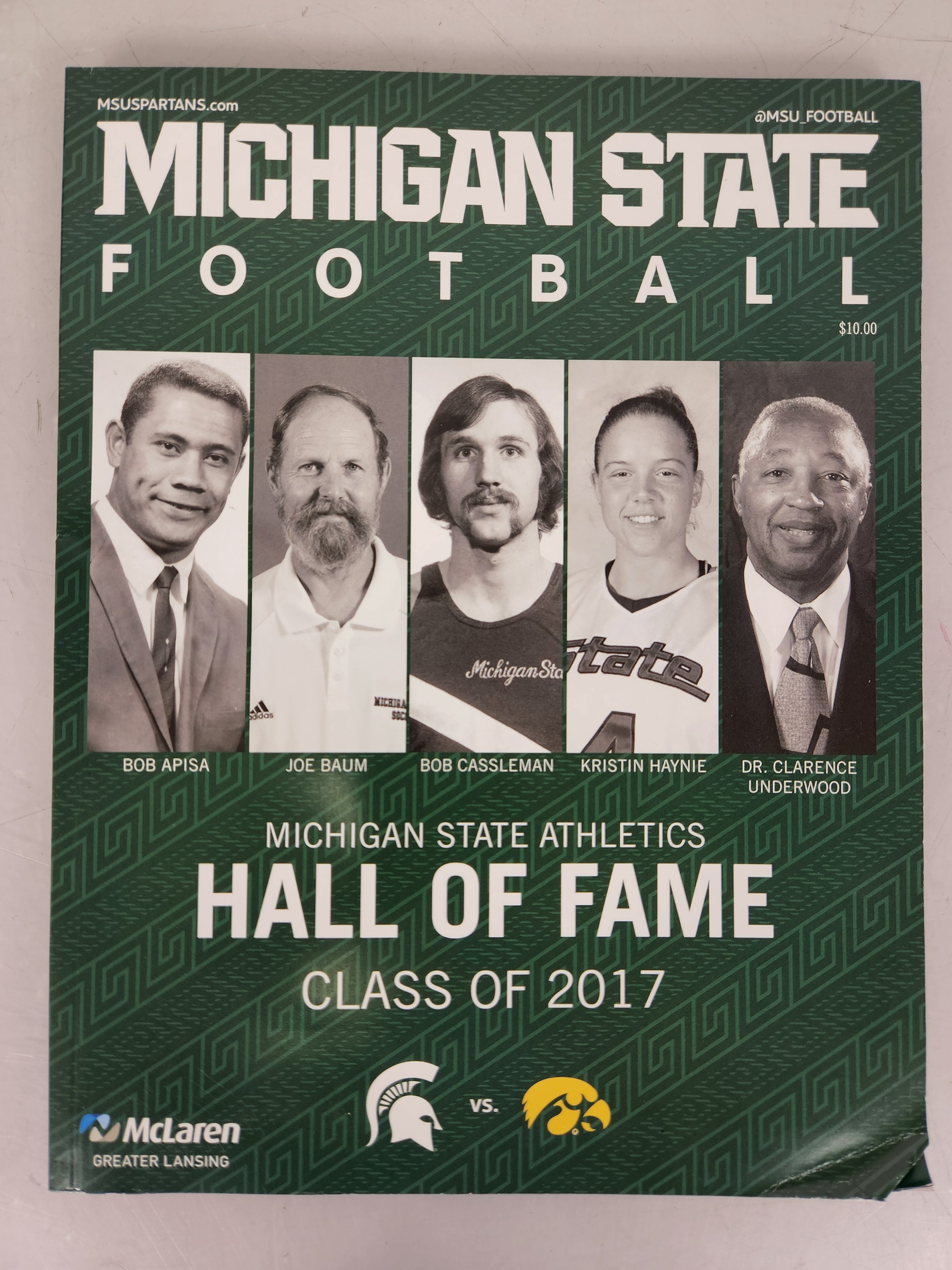 2017 Michigan State vs Iowa Michigan State Football Gameday Magazine Football Program