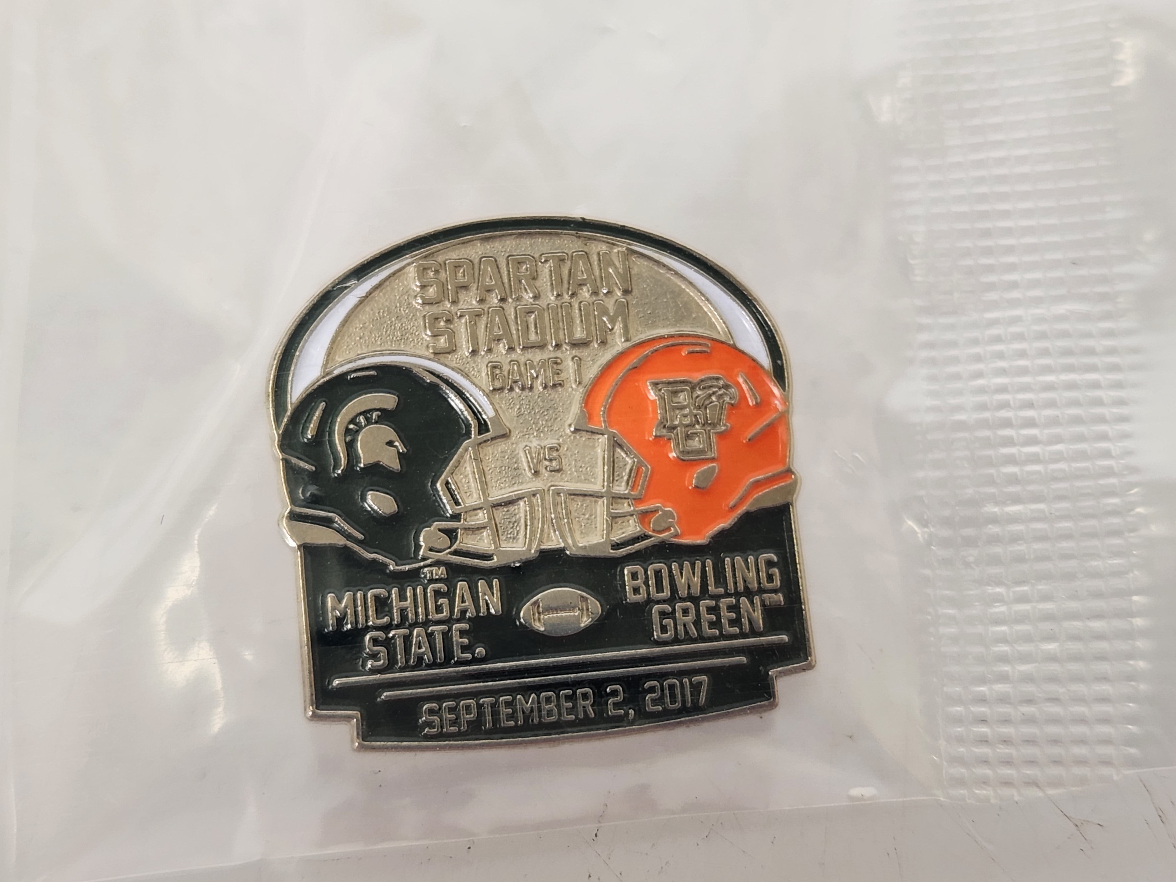 2017 Michigan State vs. Bowling Green Gameday Pin