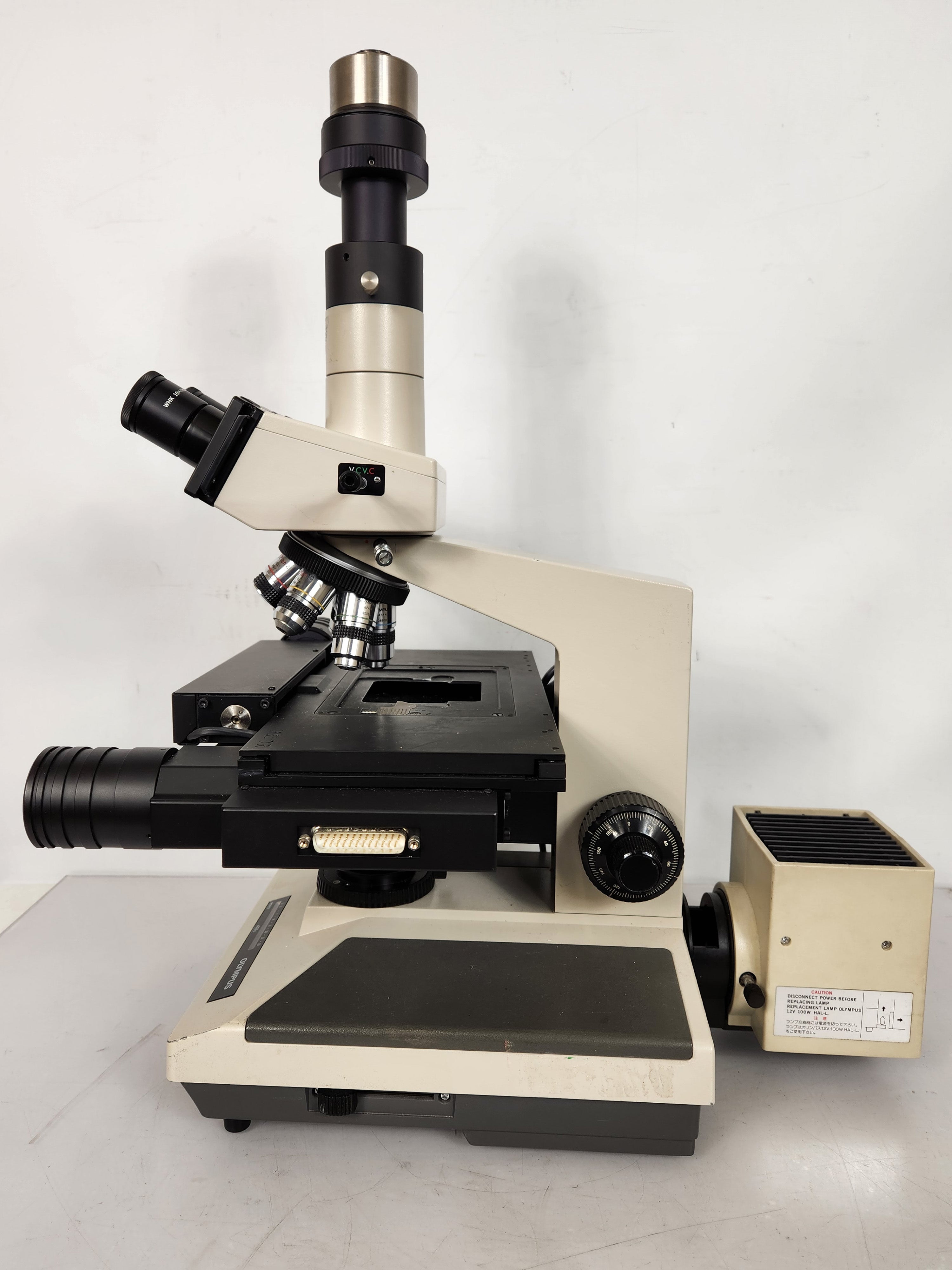 Olympus BH-2 BHS Trinocular Microscope with Prior Stage