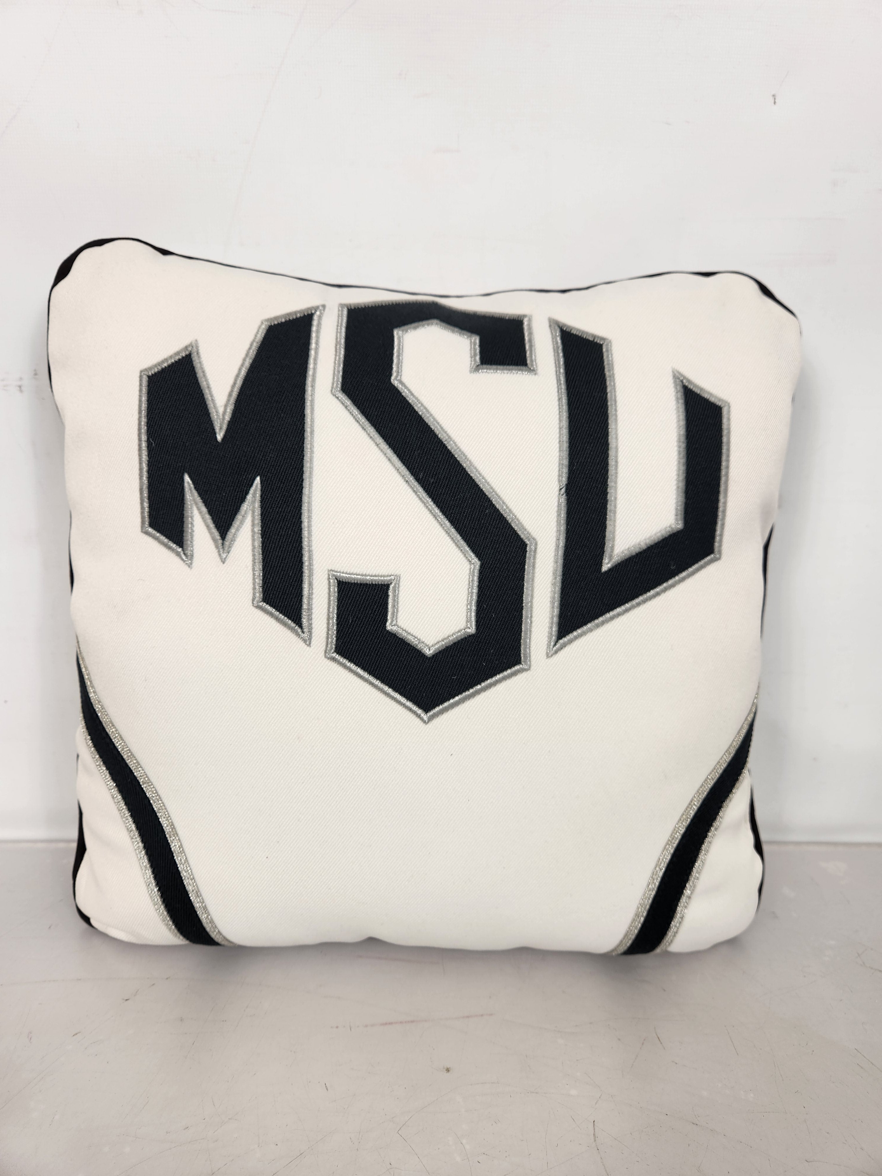 Spartan Marching Band Pillow Green MSU Style 3 *Stained* #2