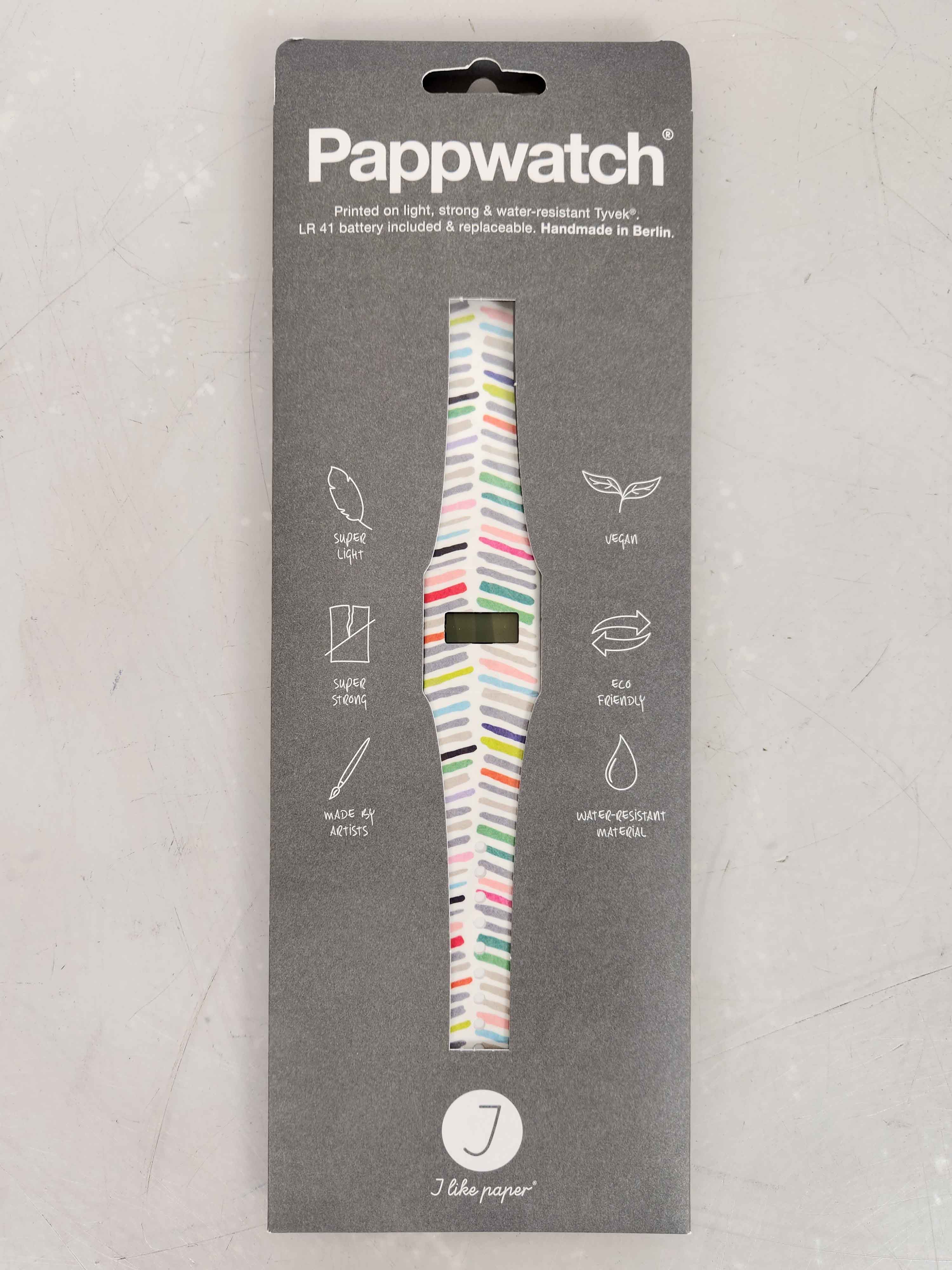 Pappwatch "Zag Zig" Digital Paper Watch