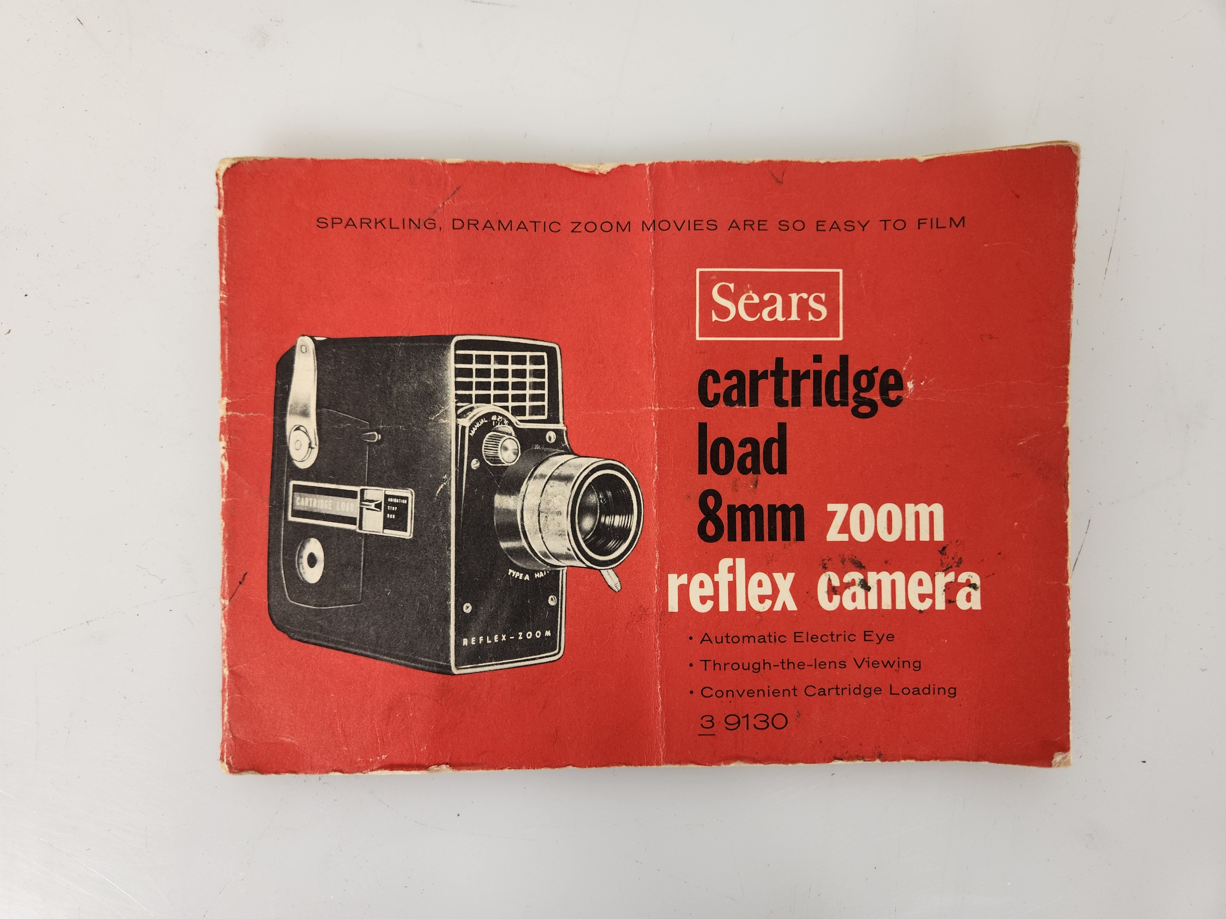 Vintage Sears Cartridge Load 8mm Zoom Reflex Camera with Bag
