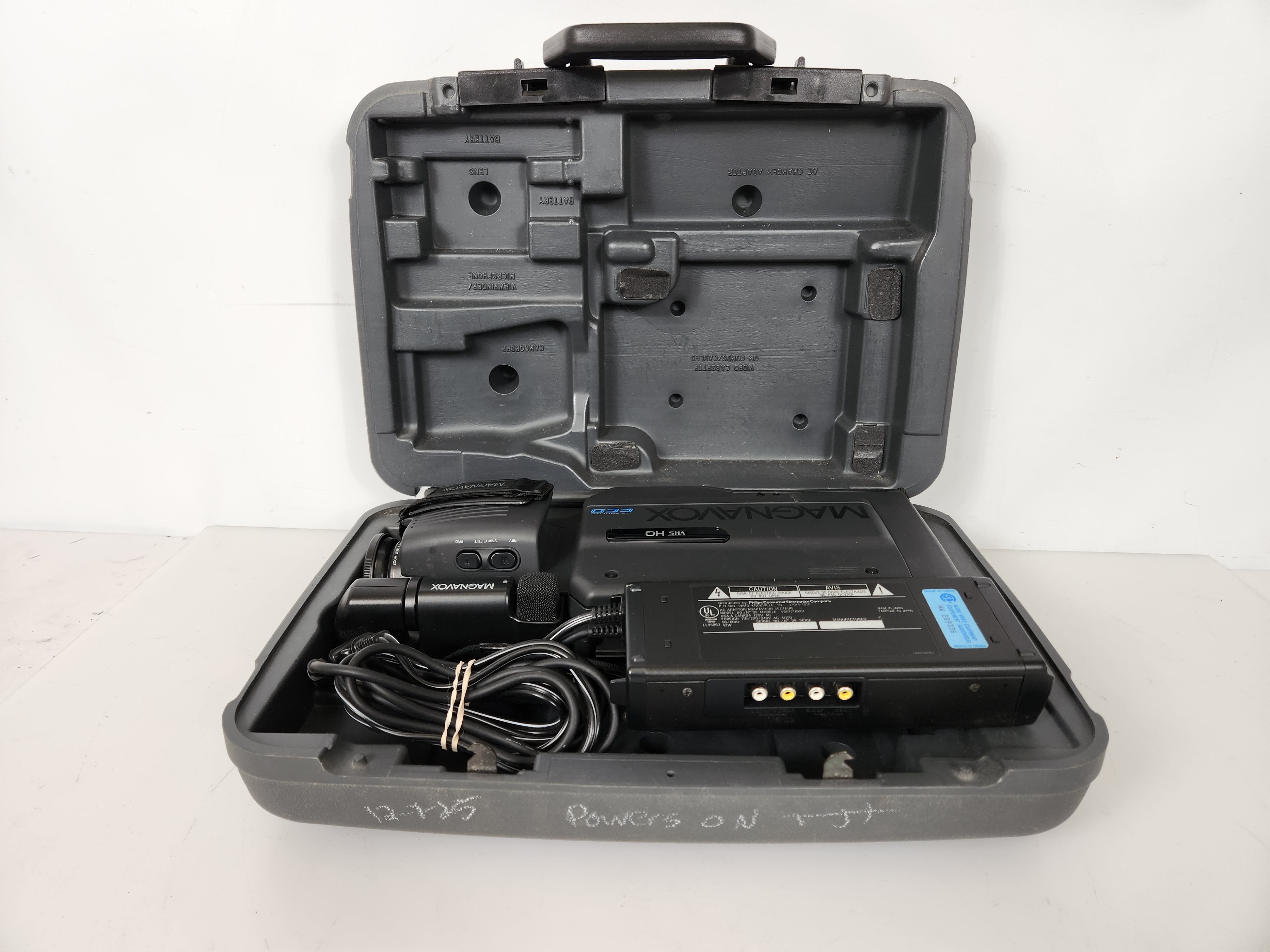 Magnavox VHS HQ Camcorder with Case